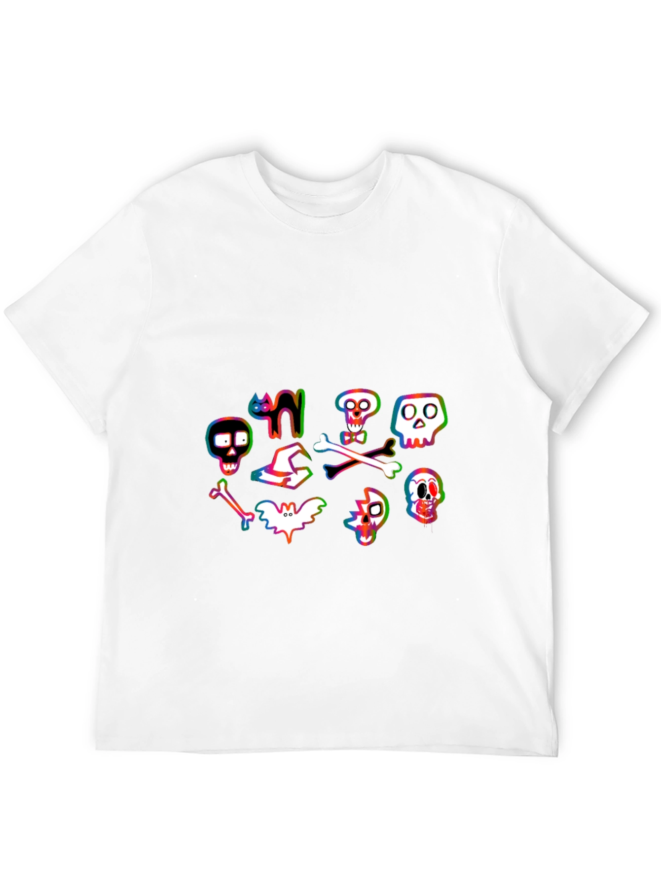 Halloween Graphic Tee - Spooky Cartoon Design