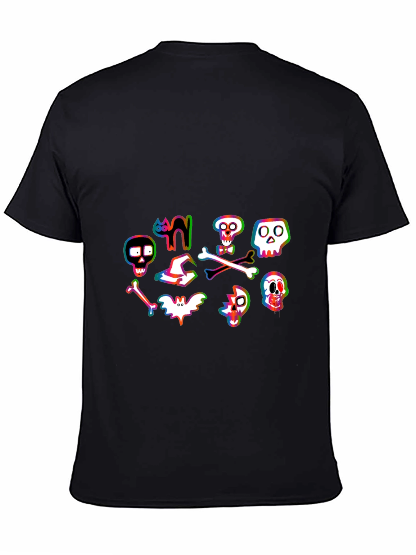 Halloween Graphic Tee - Spooky Cartoon Design