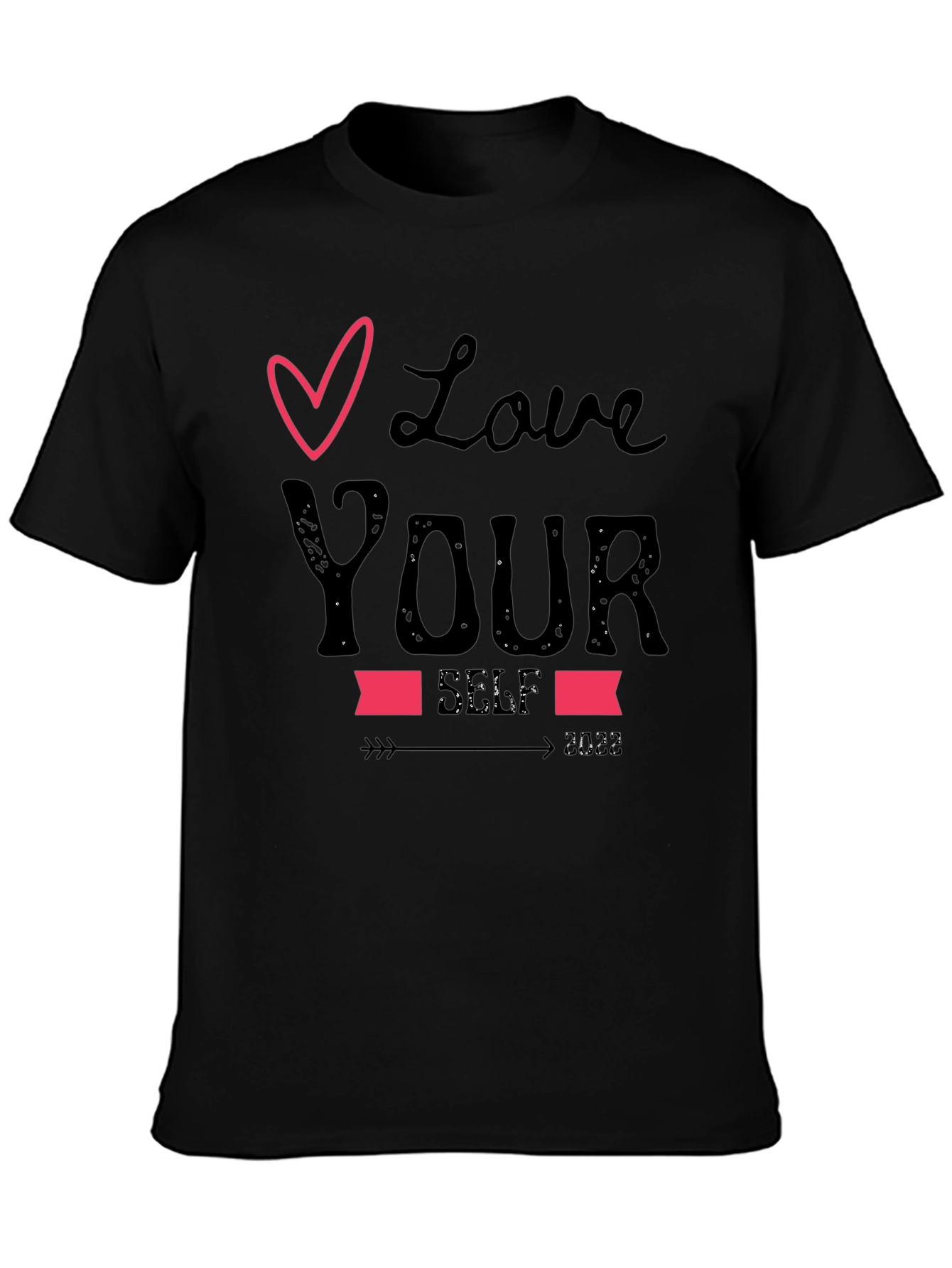 Love Your Self 2023 Black Graphic Tee
