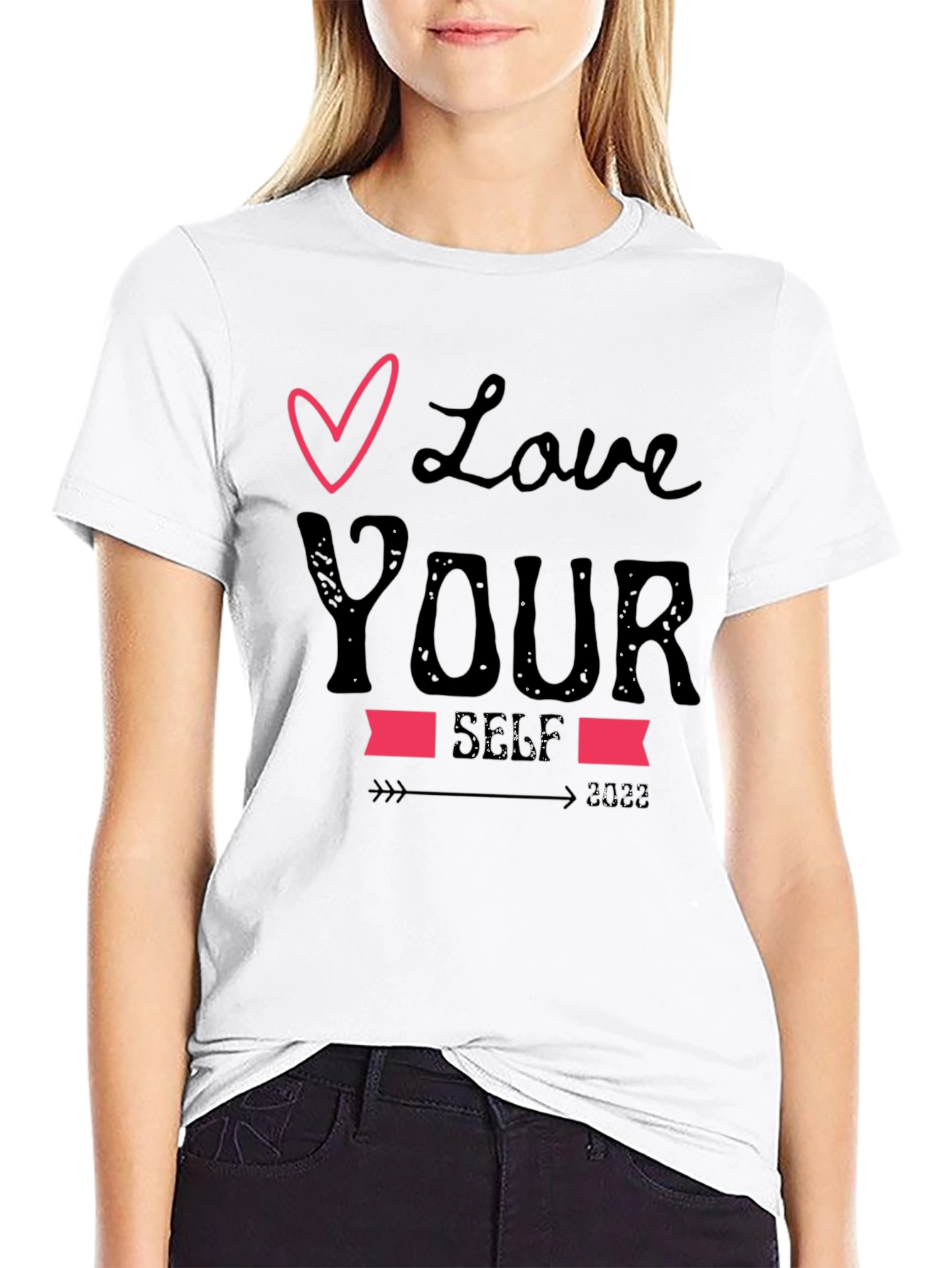 Love Your Self 2023 Black Graphic Tee