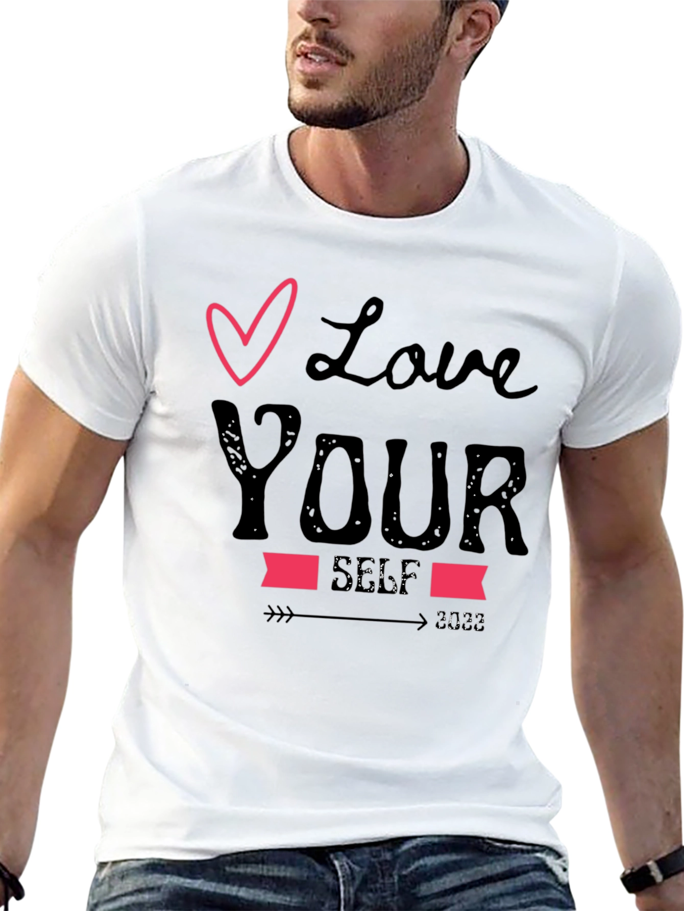 Love Your Self 2023 Black Graphic Tee