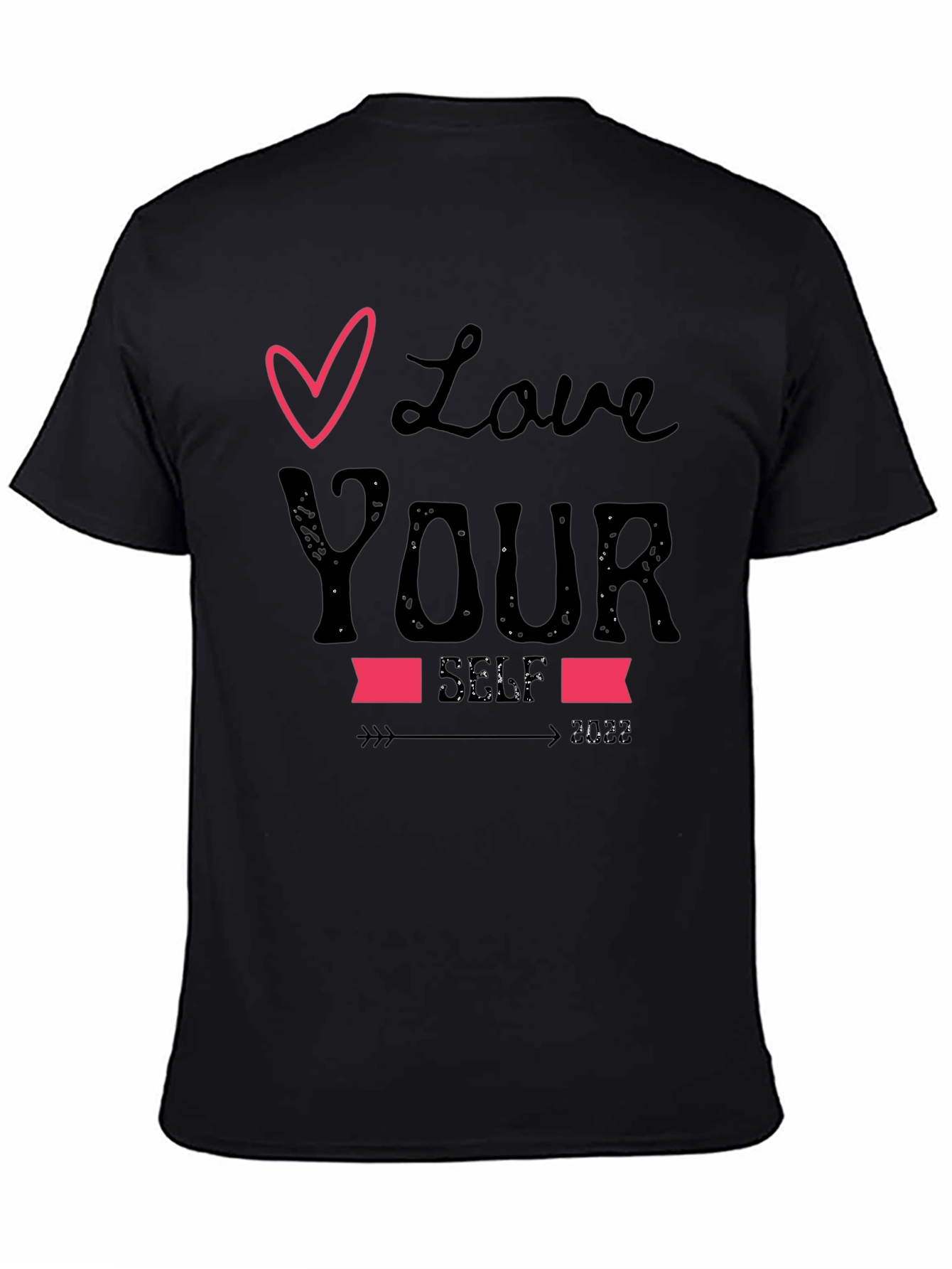 Love Your Self 2023 Black Graphic Tee