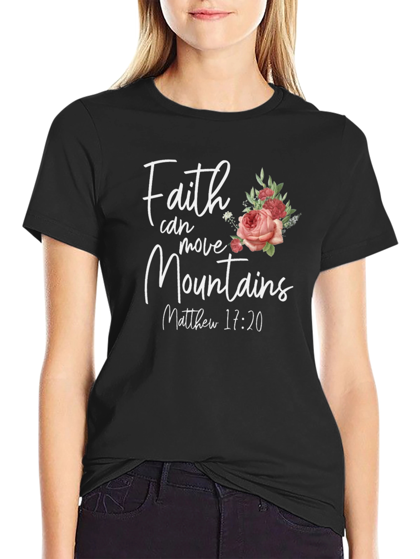 Faith Can Move Mountains Christian T-Shirt
