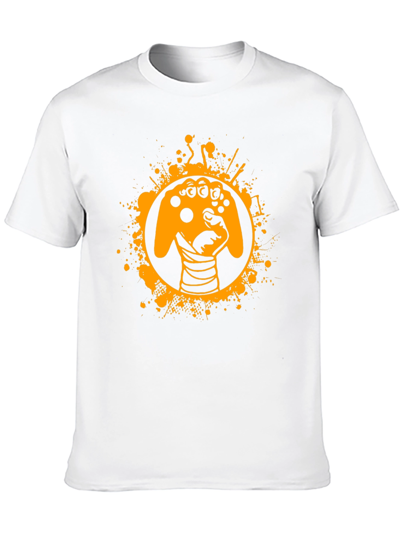 Gamer Fist Graphic Tee - Black Cotton Blend