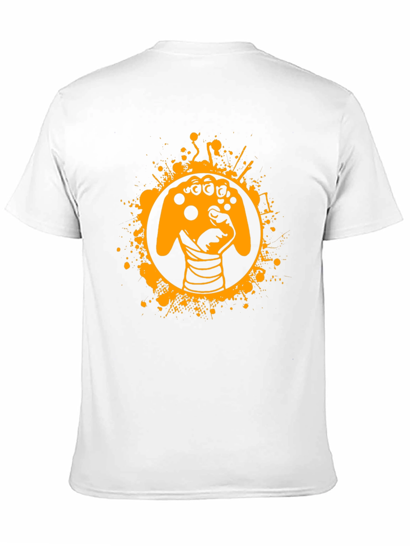 Gamer Fist Graphic Tee - Black Cotton Blend