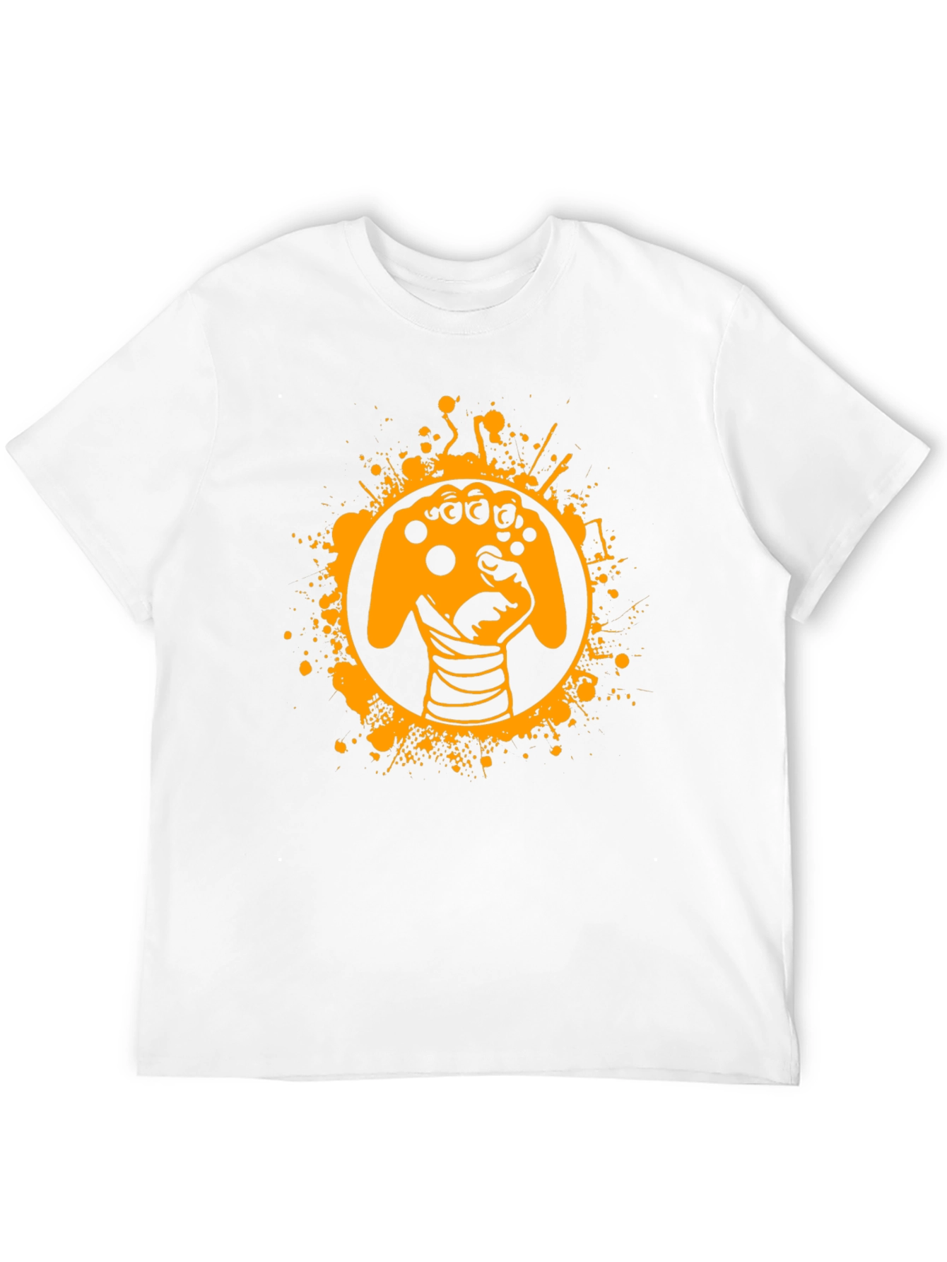 Gamer Fist Graphic Tee - Black Cotton Blend