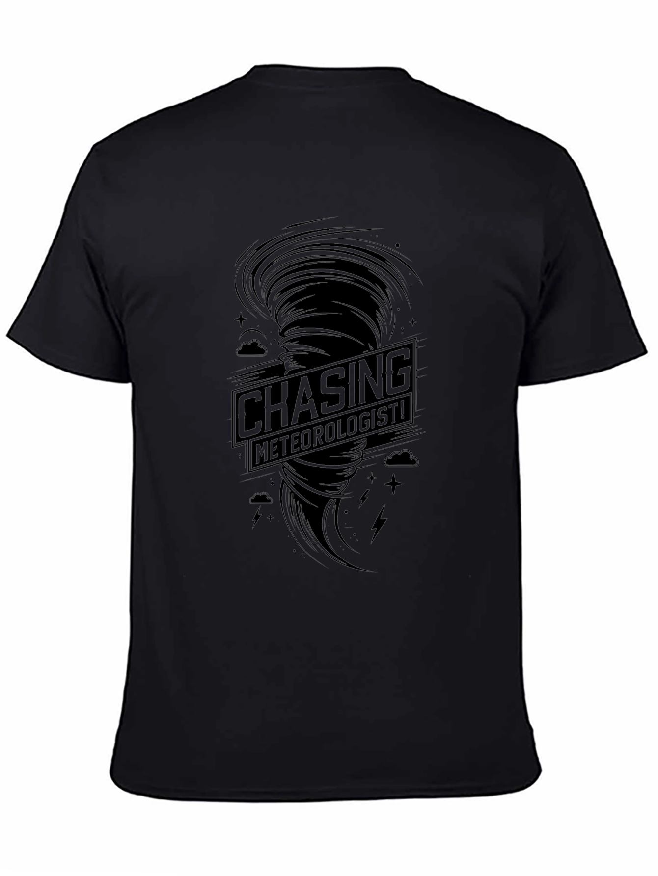 Chasing Meteorologists Graphic Tee - Black