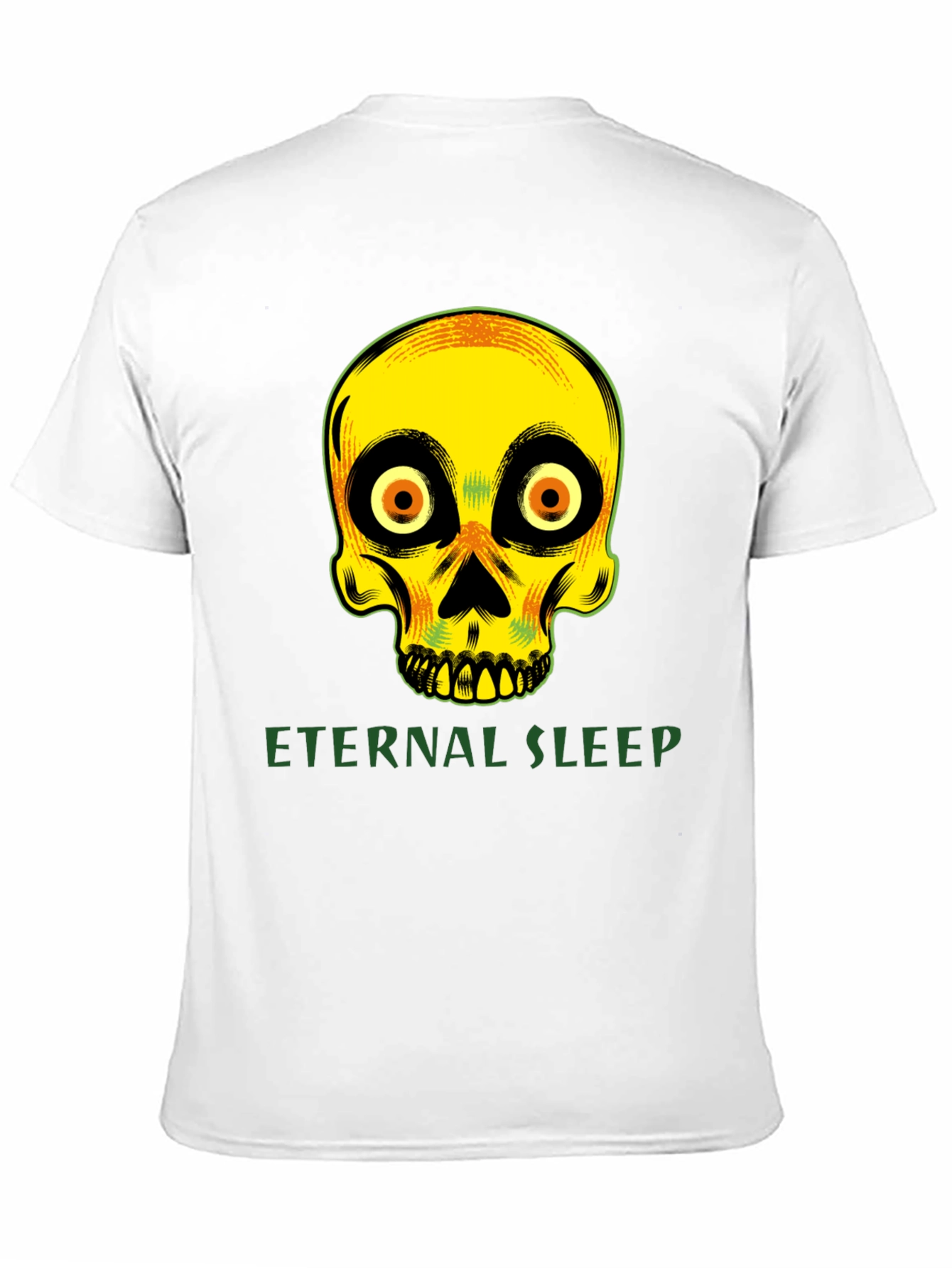 Eternal Sleep Skull Graphic T-Shirt