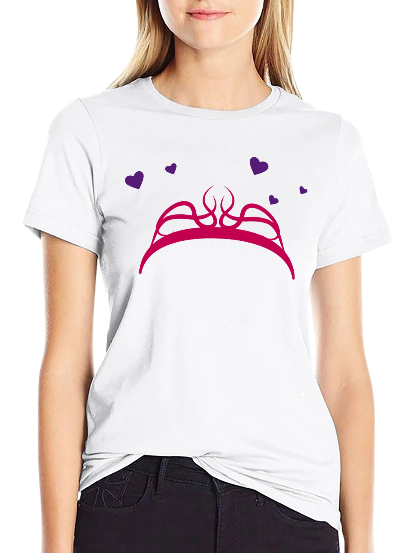 Princess Crown Graphic Tee - Fun Stylish and Unique