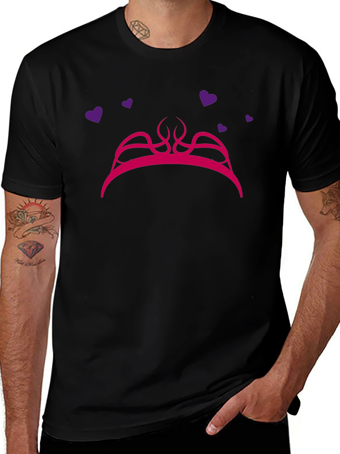 Princess Crown Graphic Tee - Fun Stylish and Unique