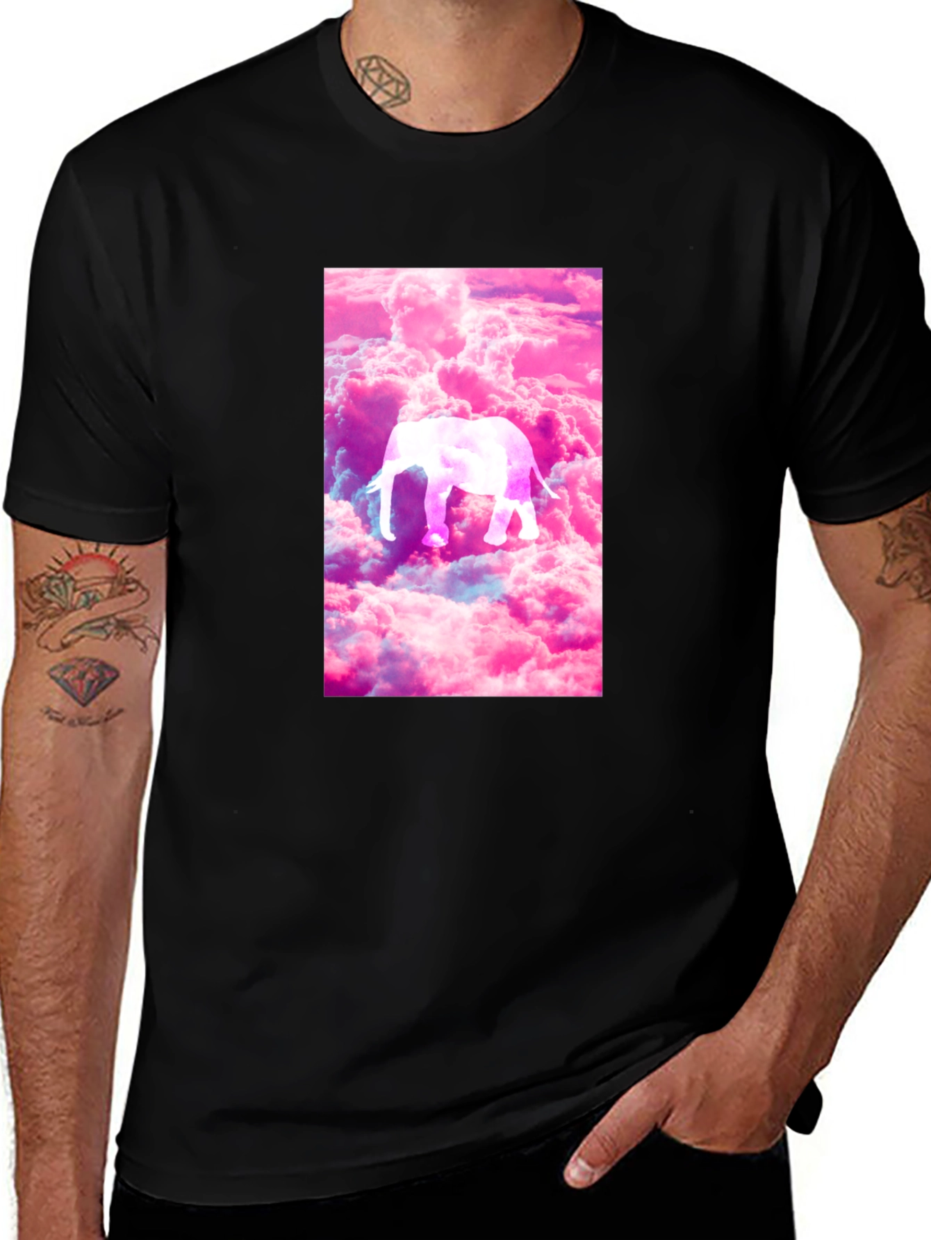 Elephant Cloud T-Shirt - Unique Graphic Tee
