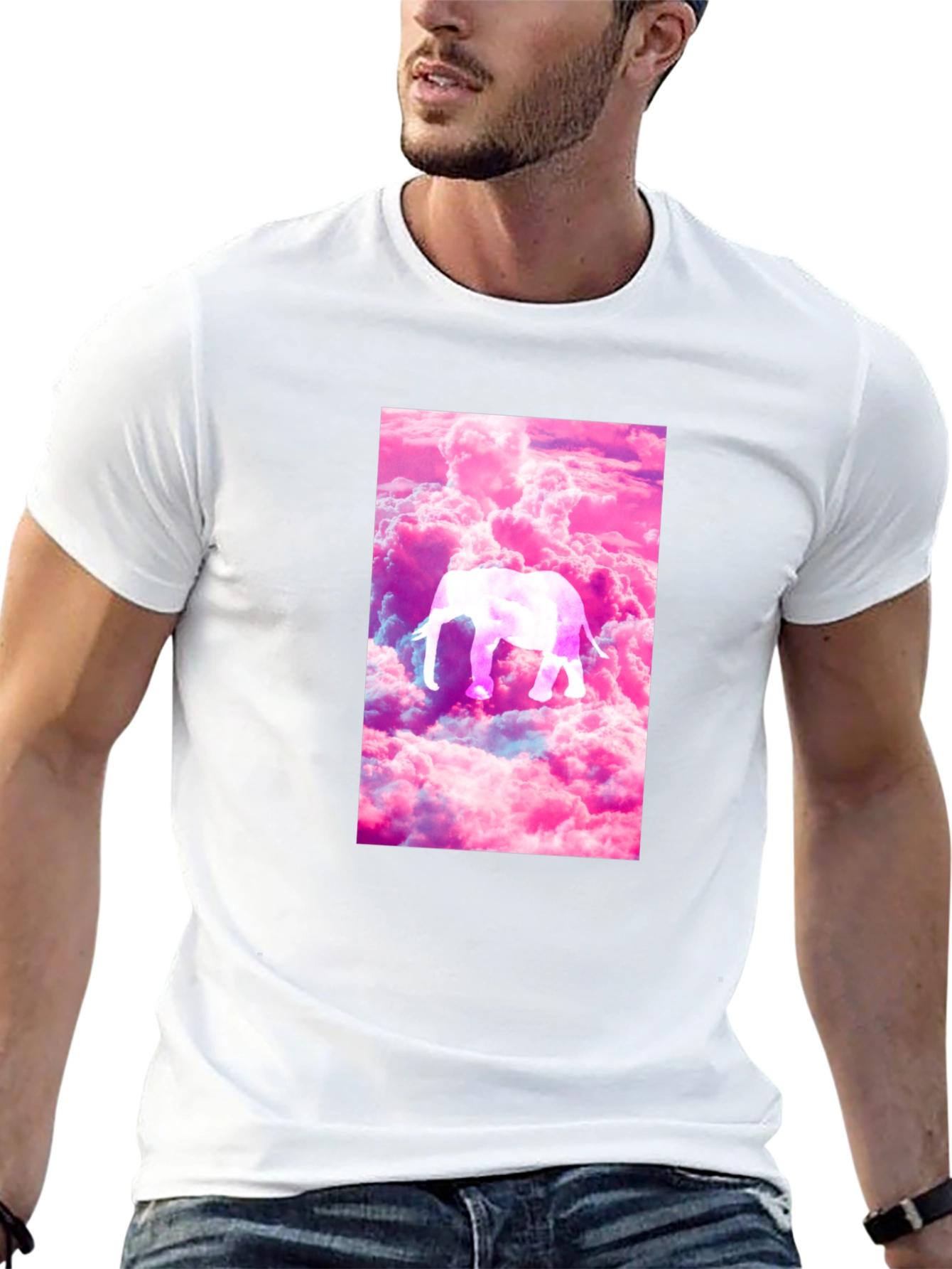 Elephant Cloud T-Shirt - Unique Graphic Tee