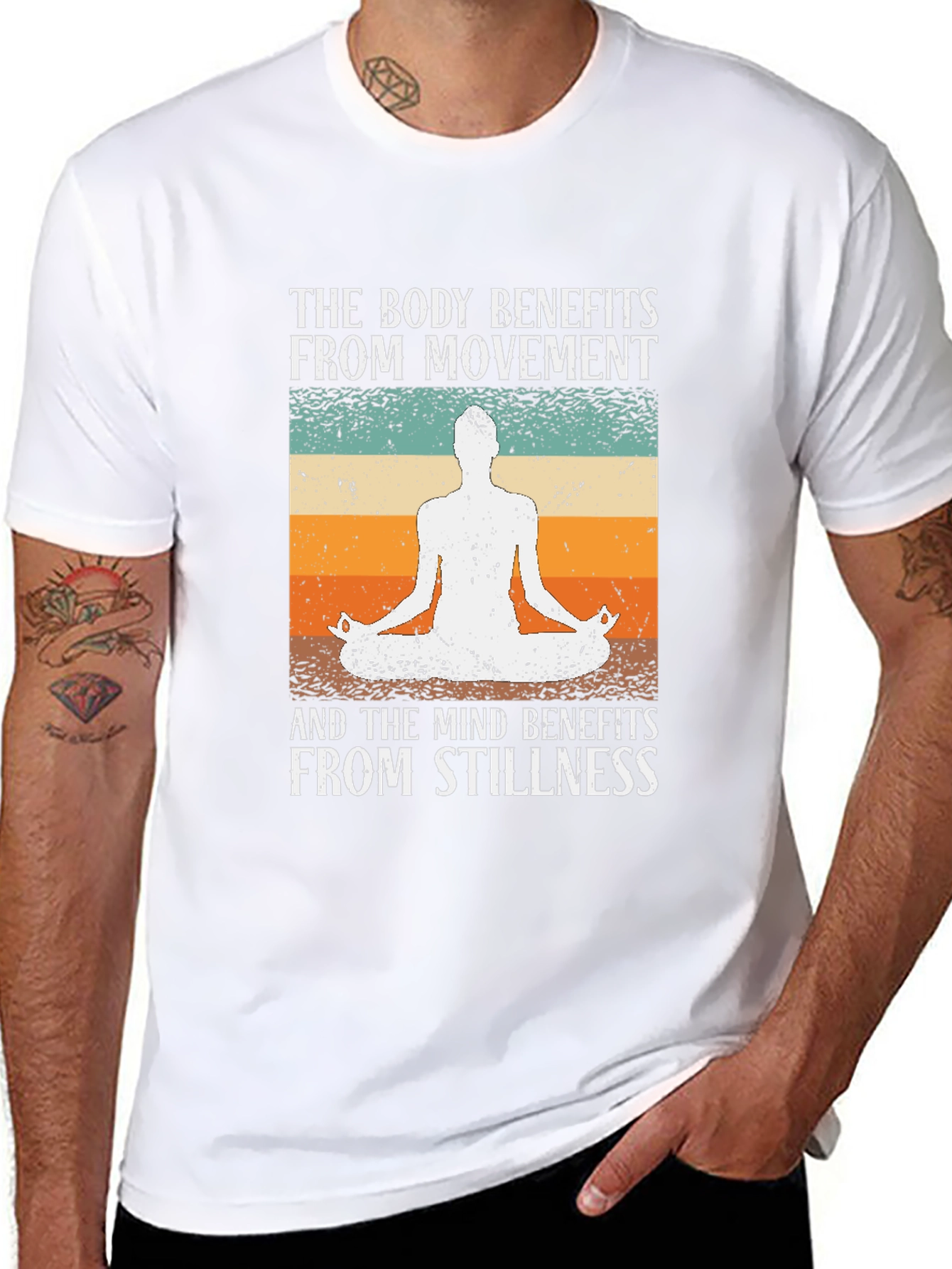 Yoga Lovers T-Shirt - Movement & Stillness Design