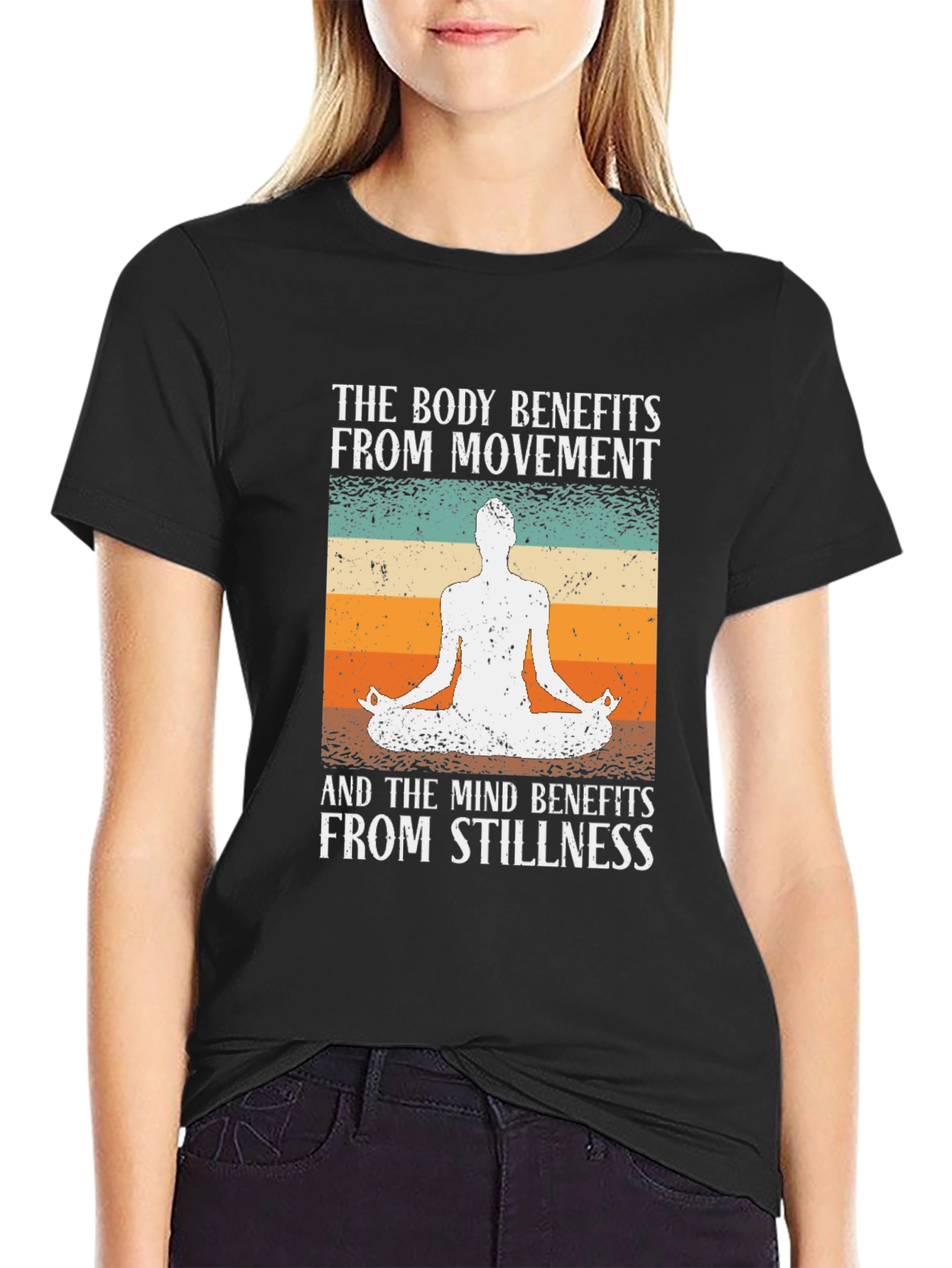 Yoga Lovers T-Shirt - Movement & Stillness Design