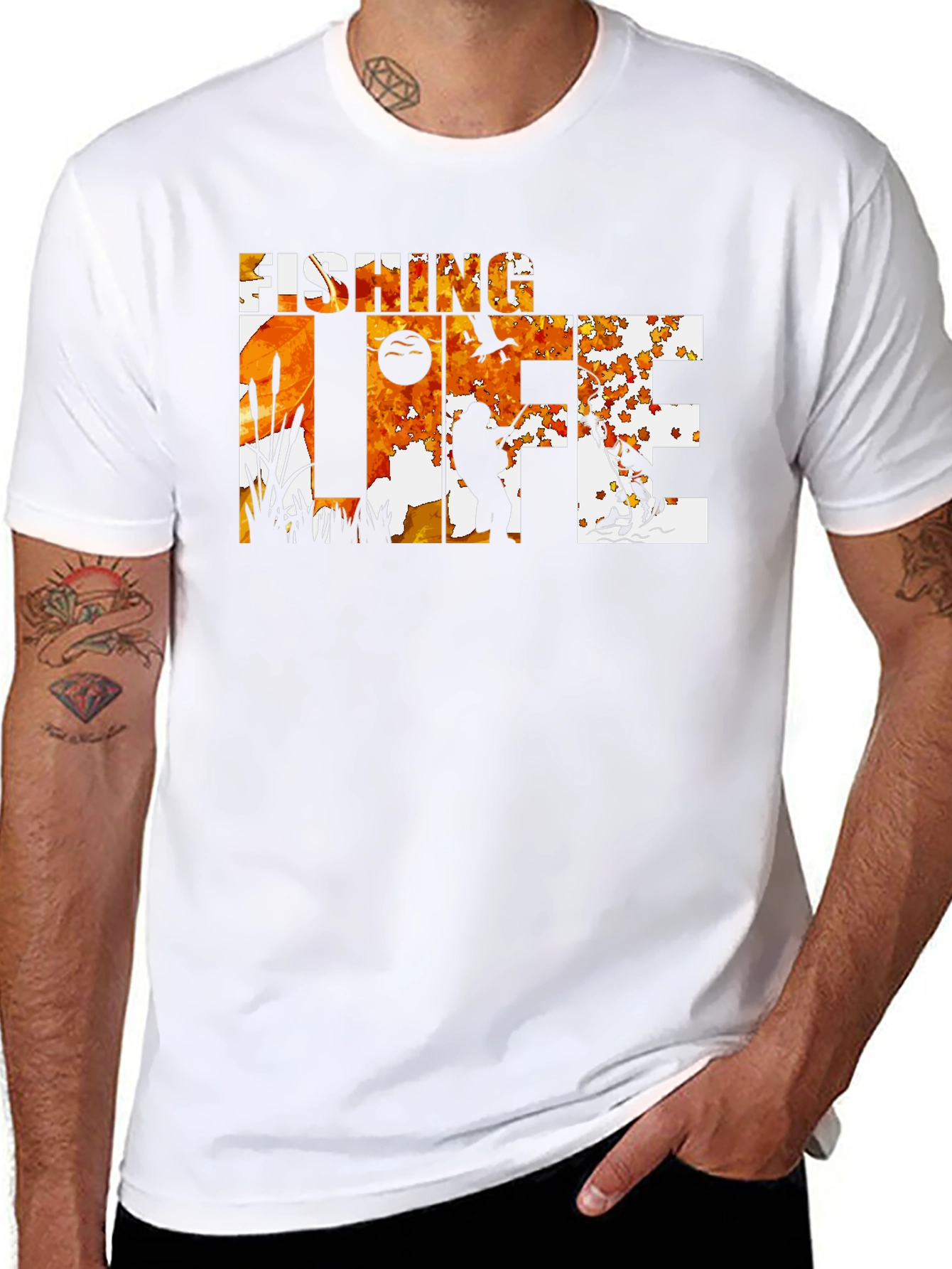 Fishing Life Black T-Shirt - Outdoor Adventure Tee