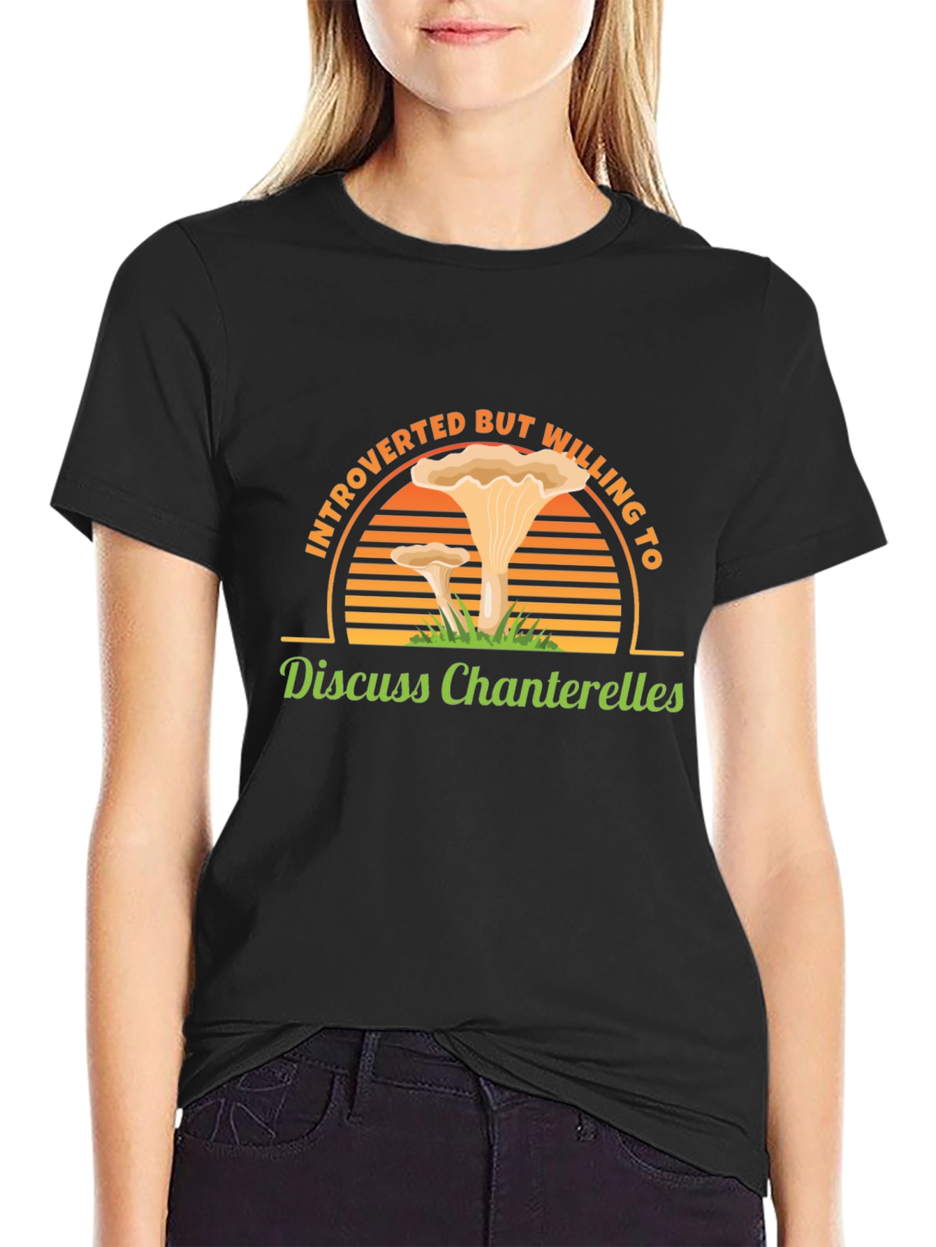 Introverted Chanterelle Mushroom T-Shirt
