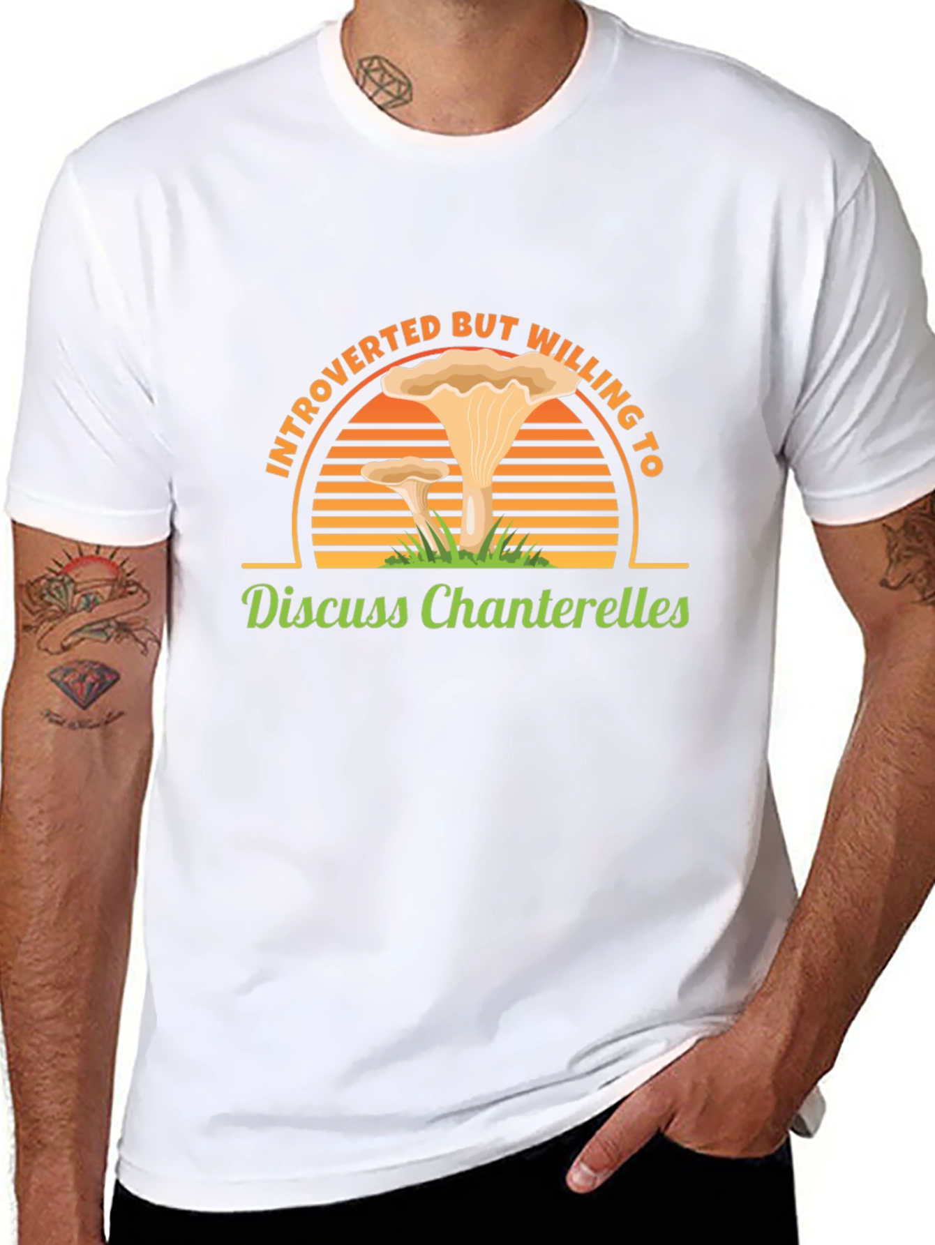 Introverted Chanterelle Mushroom T-Shirt