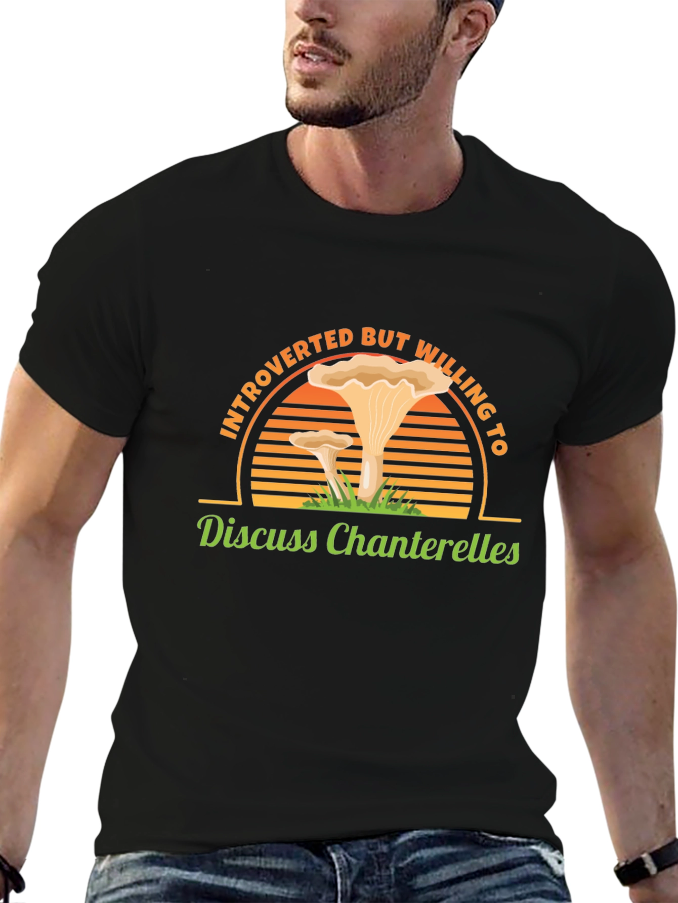 Introverted Chanterelle Mushroom T-Shirt