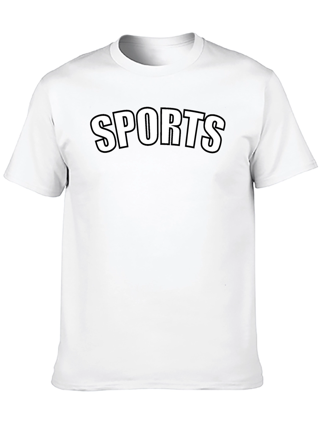 Mens Black Sports Graphic T-Shirt