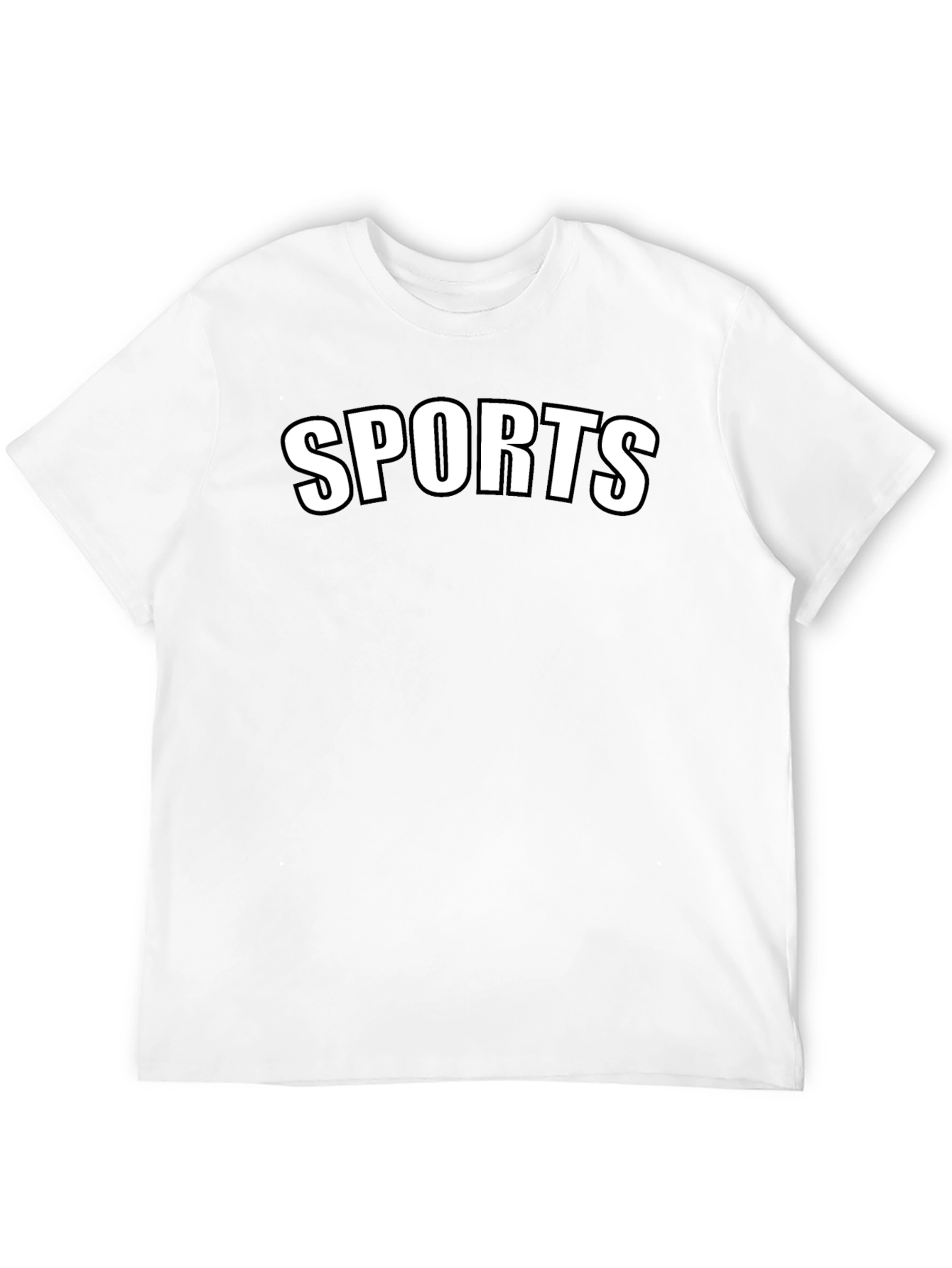 Mens Black Sports Graphic T-Shirt