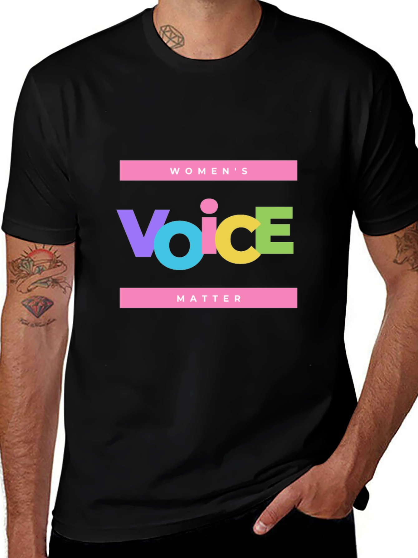 Womens Voice Matters Graphic T-Shirt