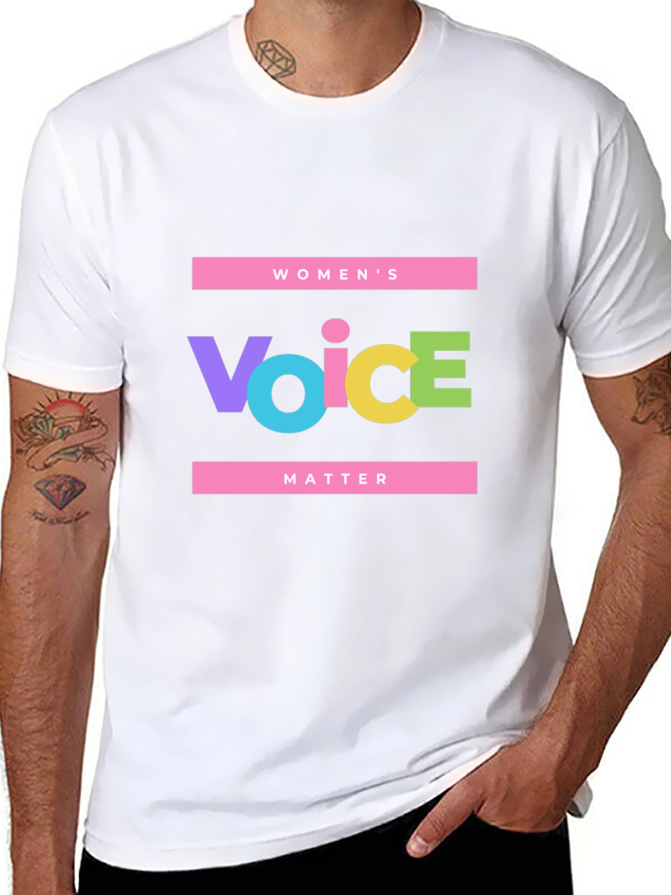 Womens Voice Matters Graphic T-Shirt
