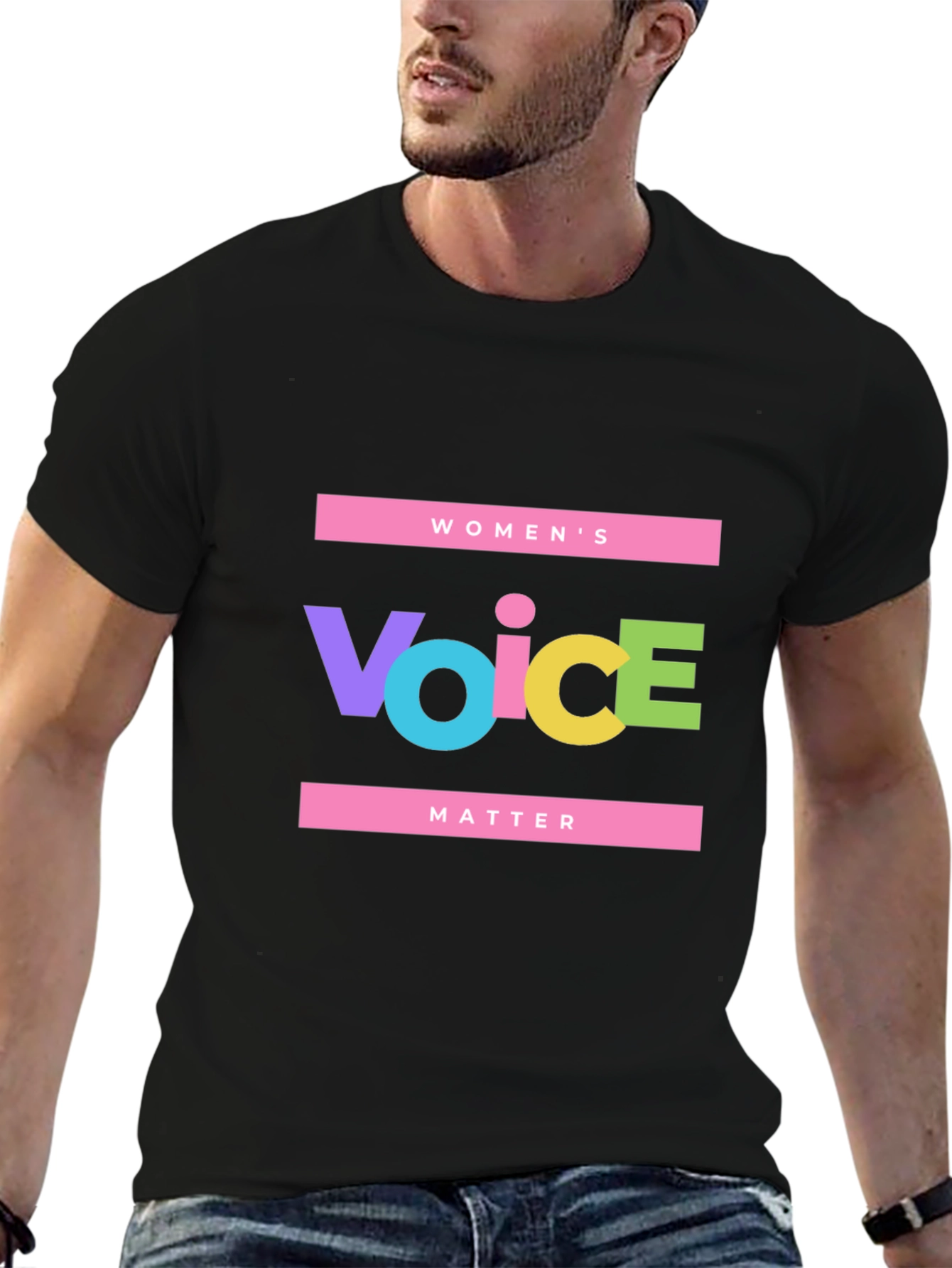 Womens Voice Matters Graphic T-Shirt