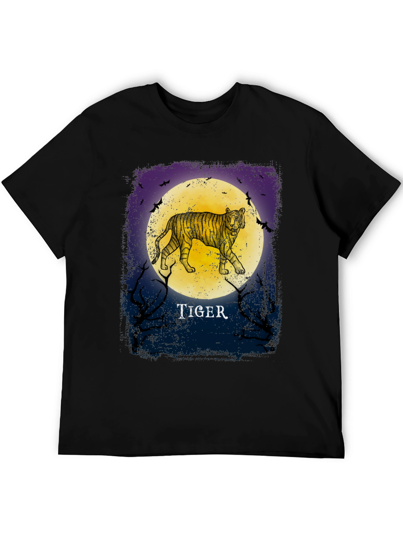 Tiger Moon Graphic Tee - Stylish Mens T-Shirt