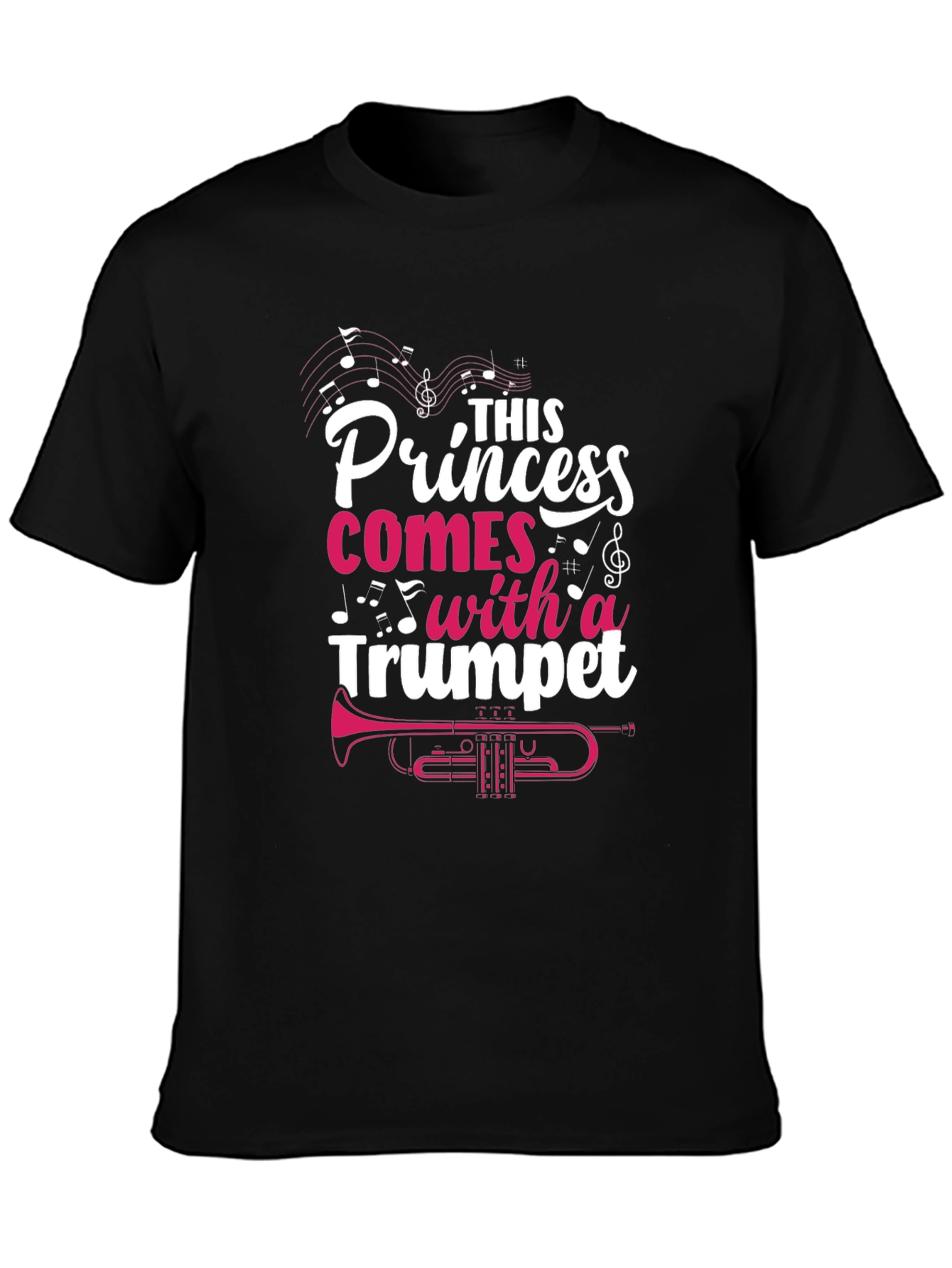 Princess Trumpet Player T-Shirt - Music Lover Tee