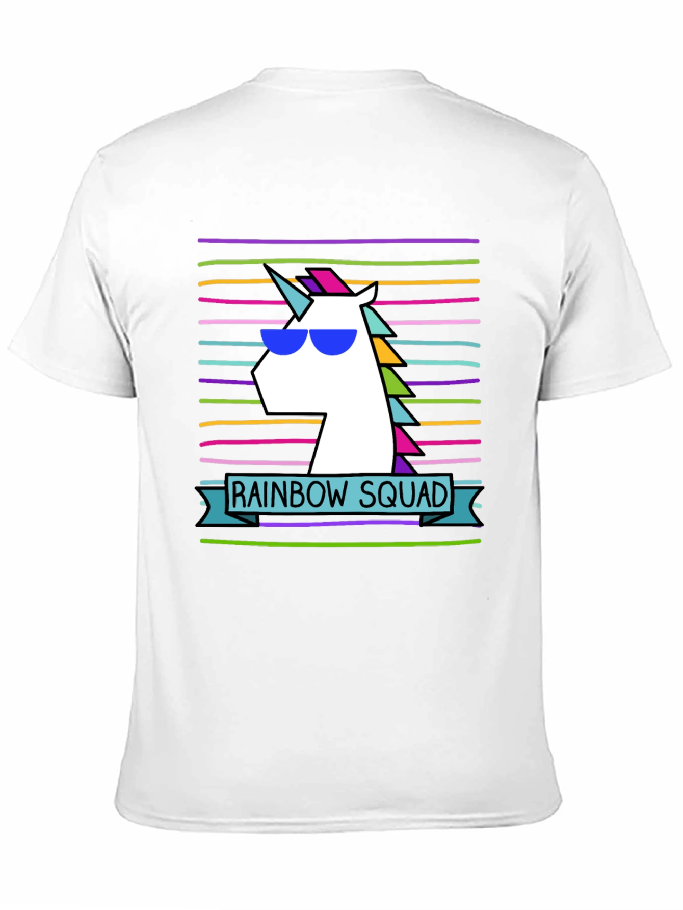 Rainbow Squad Unicorn Graphic T-Shirt