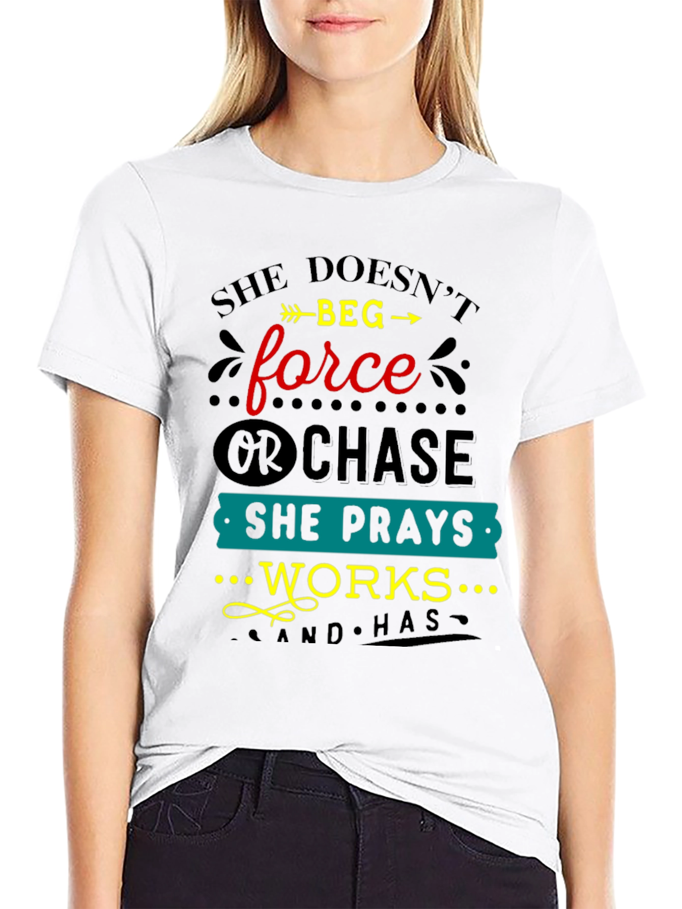 She Prays & Works Graphic Tee