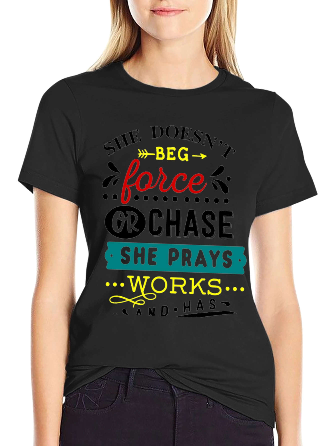 She Prays & Works Graphic Tee