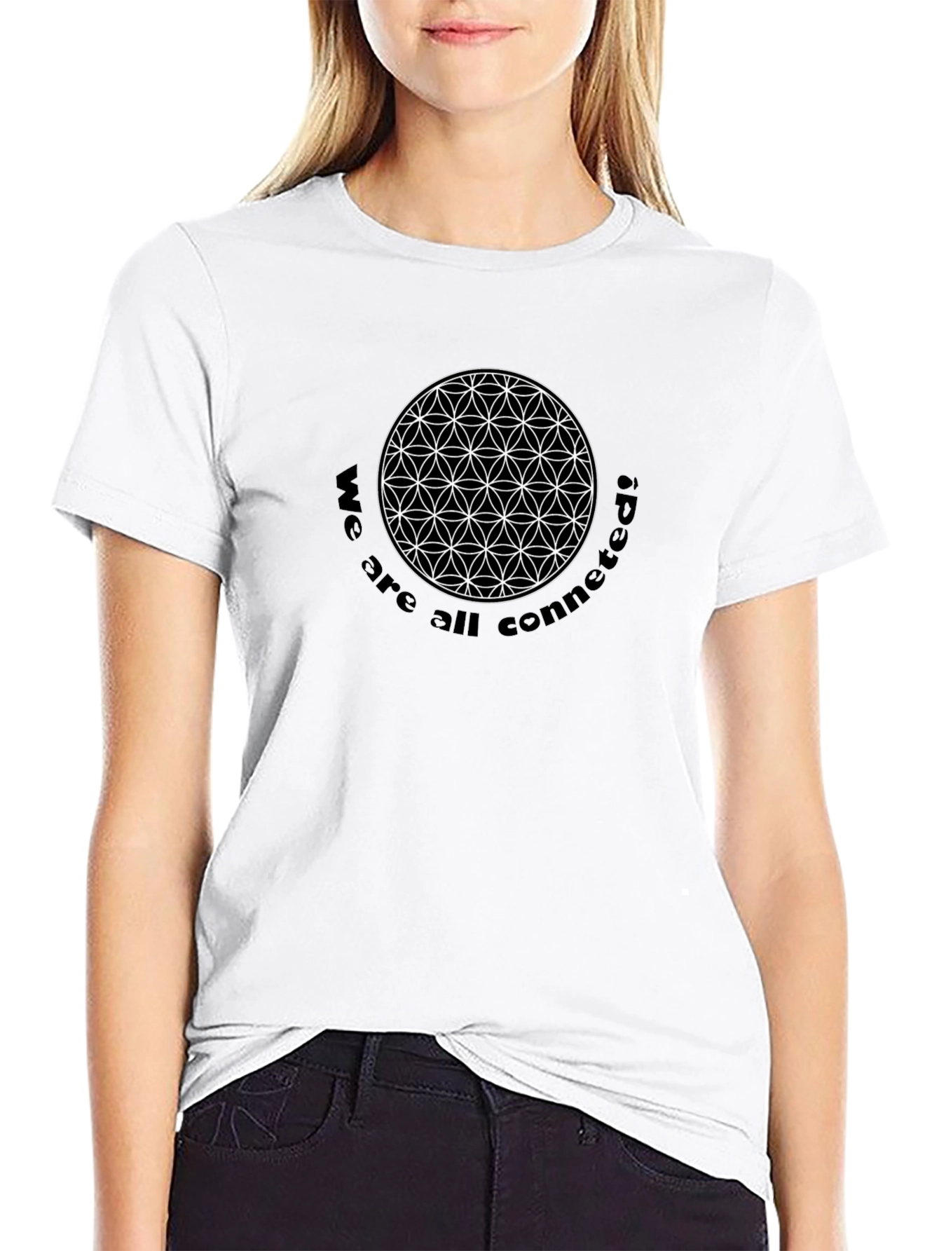 Connected Geometry Graphic Tee