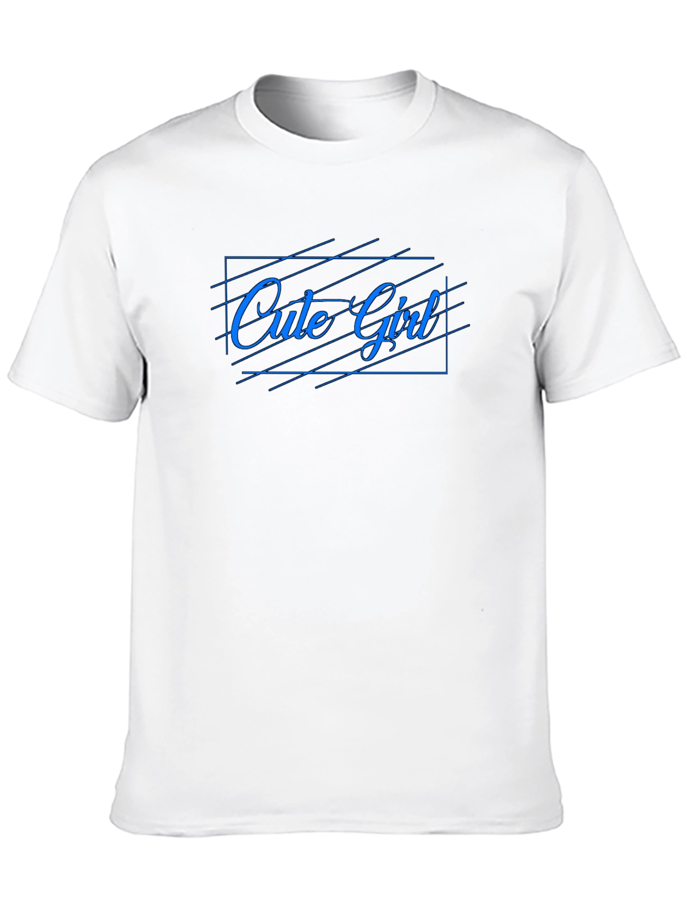 Cute Girl Graphic Tee - Trendy Black Cotton T-Shirt