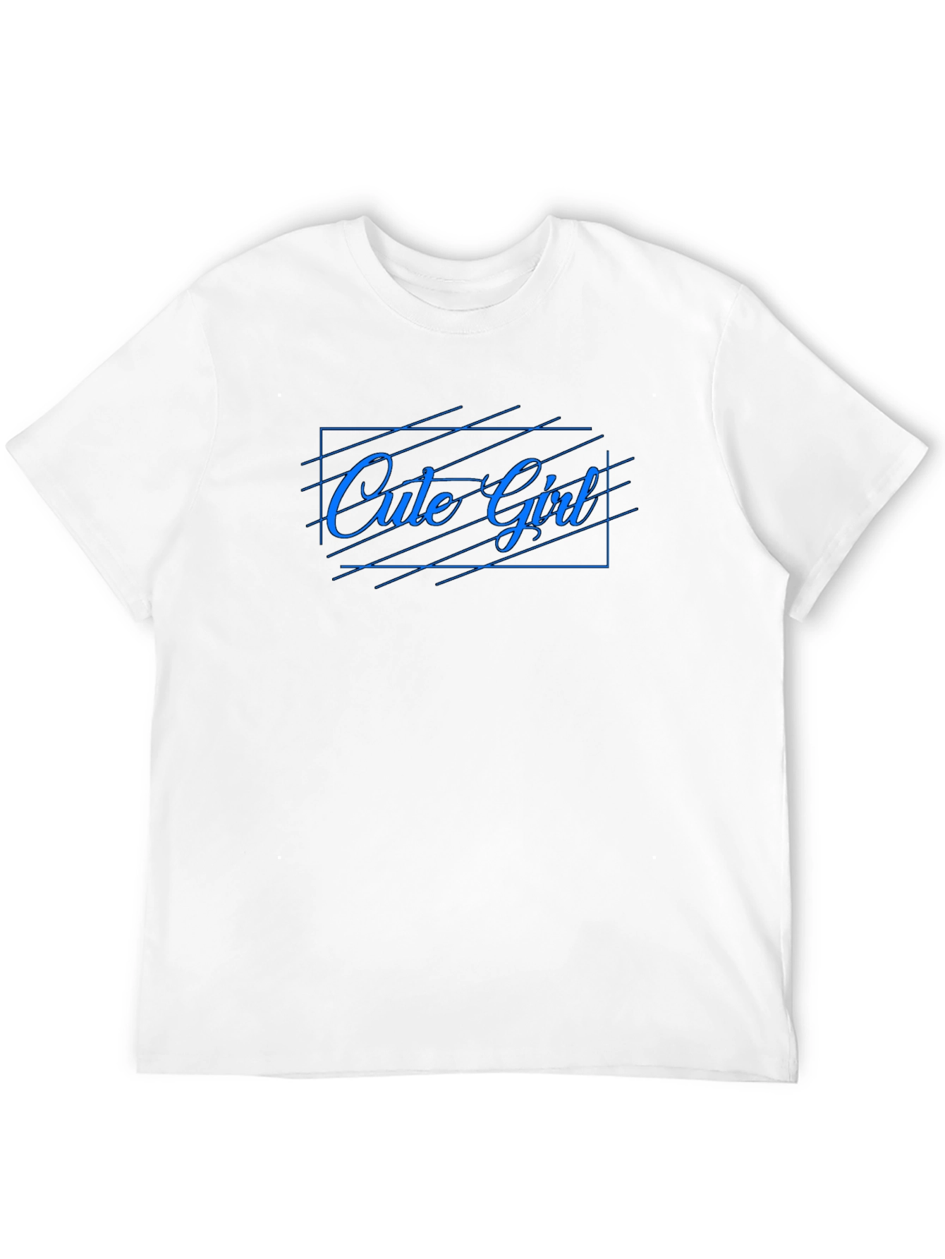 Cute Girl Graphic Tee - Trendy Black Cotton T-Shirt