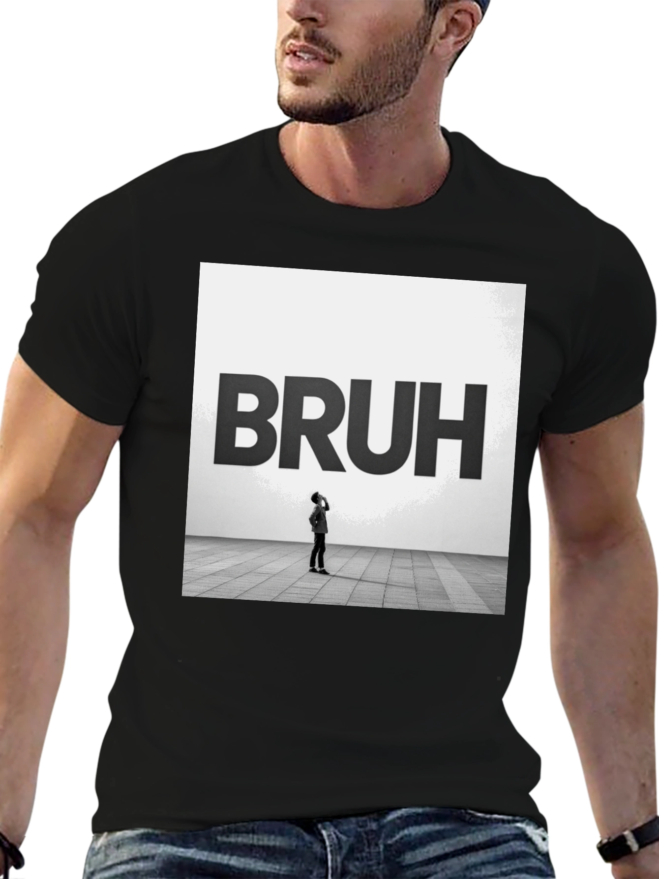 Bruh Graphic Tee - Modern Minimalist T-Shirt