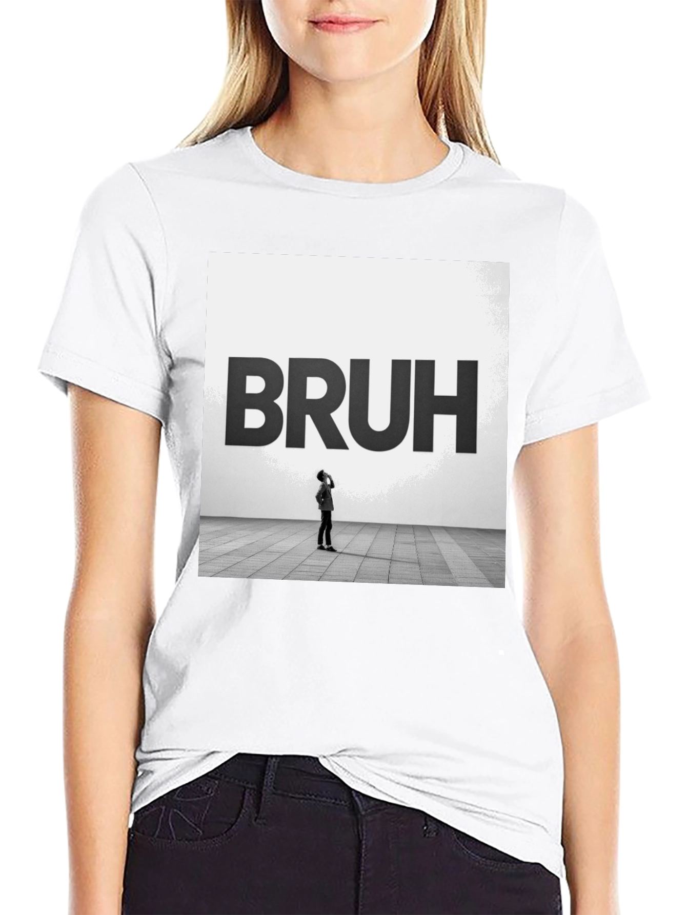 Bruh Graphic Tee - Modern Minimalist T-Shirt