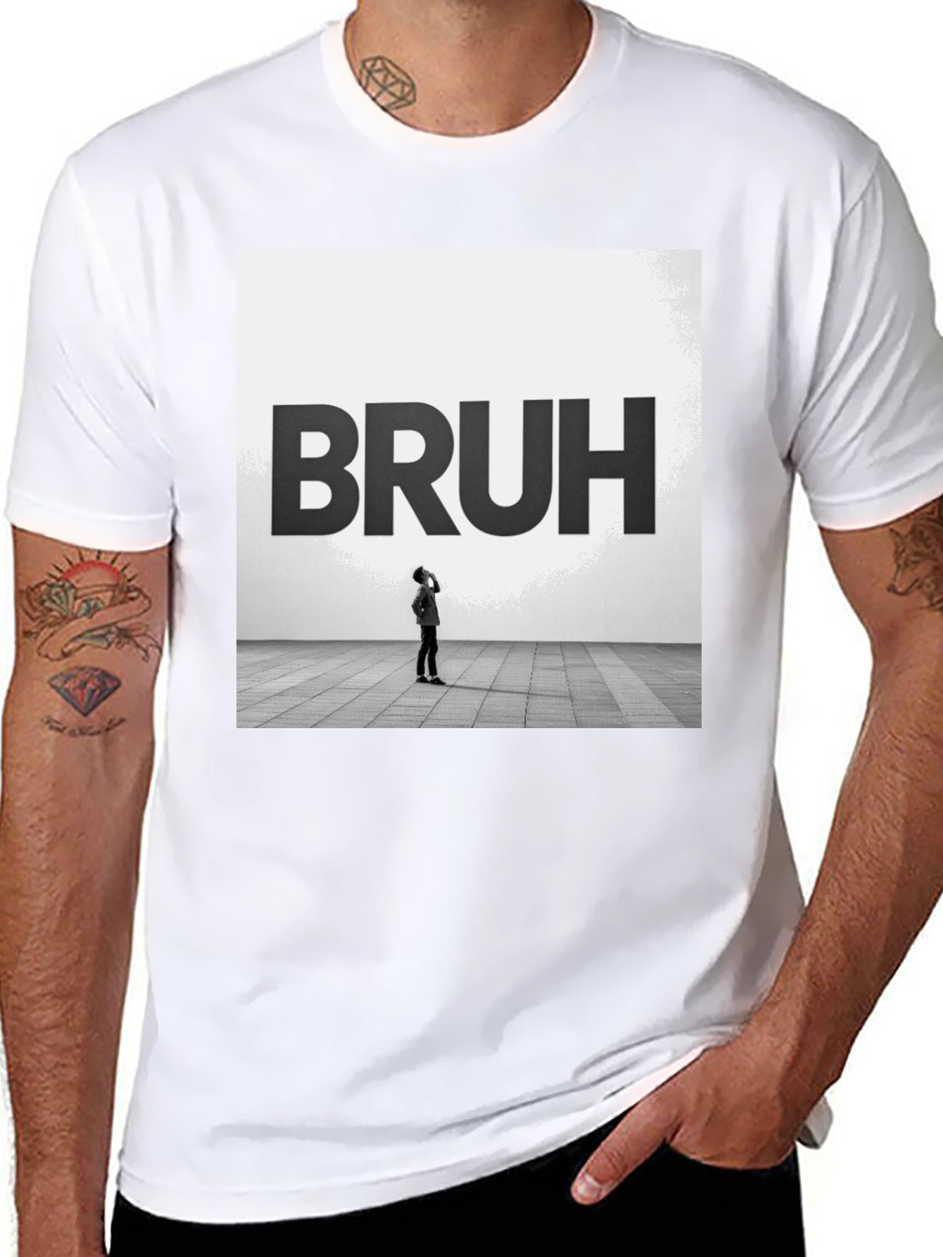 Bruh Graphic Tee - Modern Minimalist T-Shirt