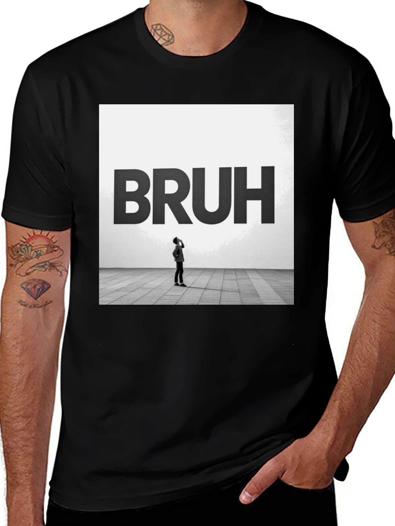 Bruh Graphic Tee - Modern Minimalist T-Shirt
