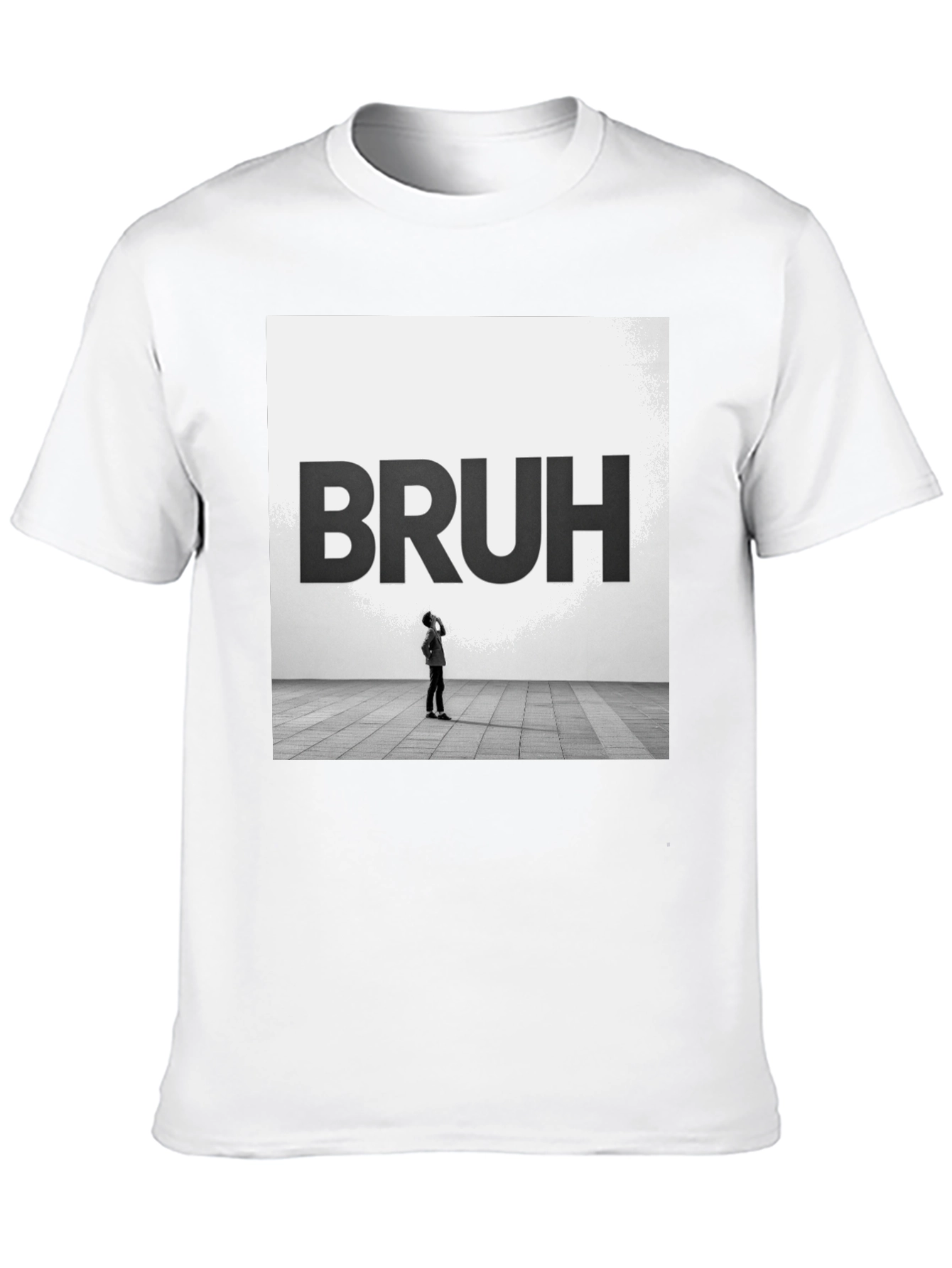 Bruh Graphic Tee - Modern Minimalist T-Shirt