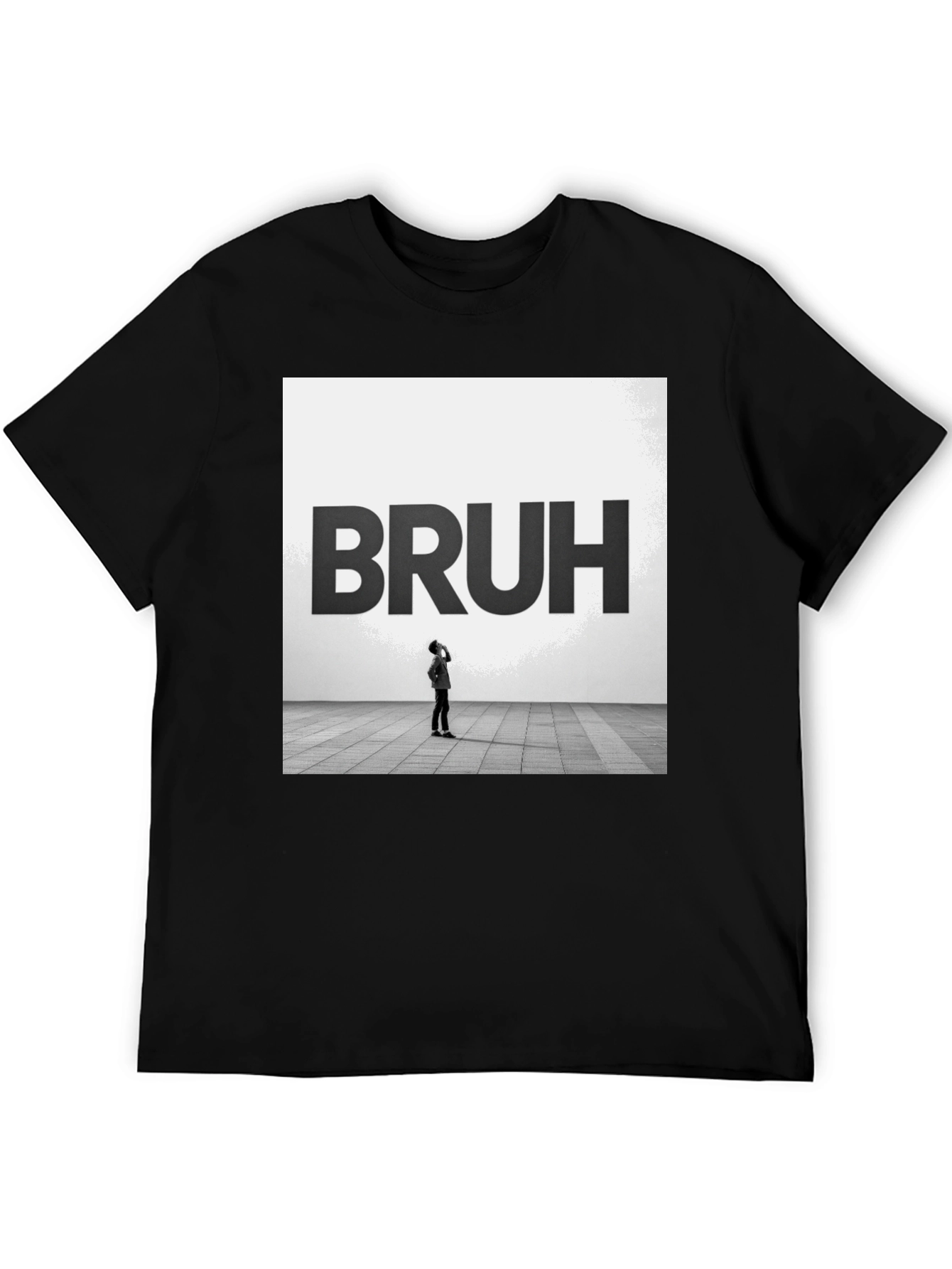 Bruh Graphic Tee - Modern Minimalist T-Shirt