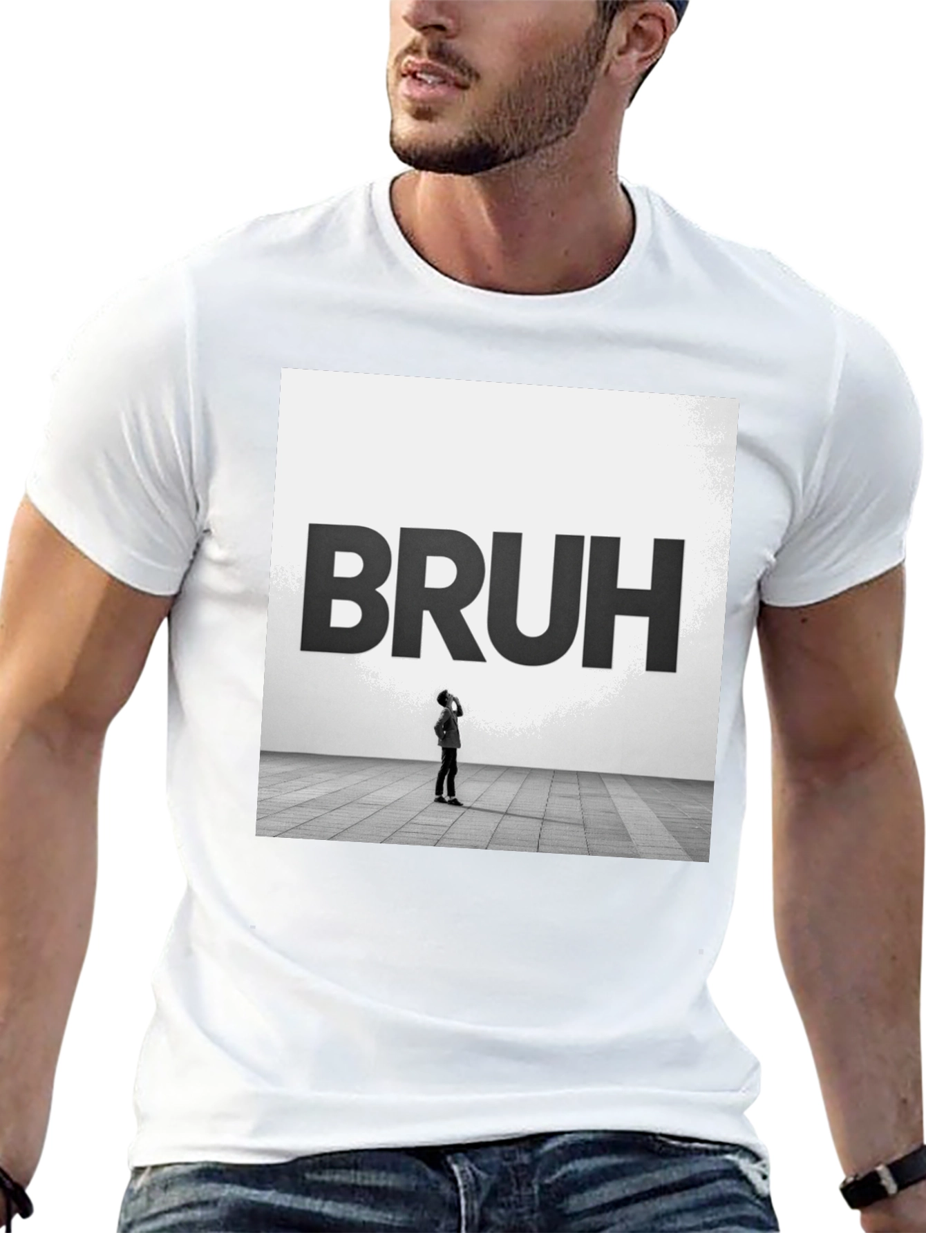 Bruh Graphic Tee - Modern Minimalist T-Shirt