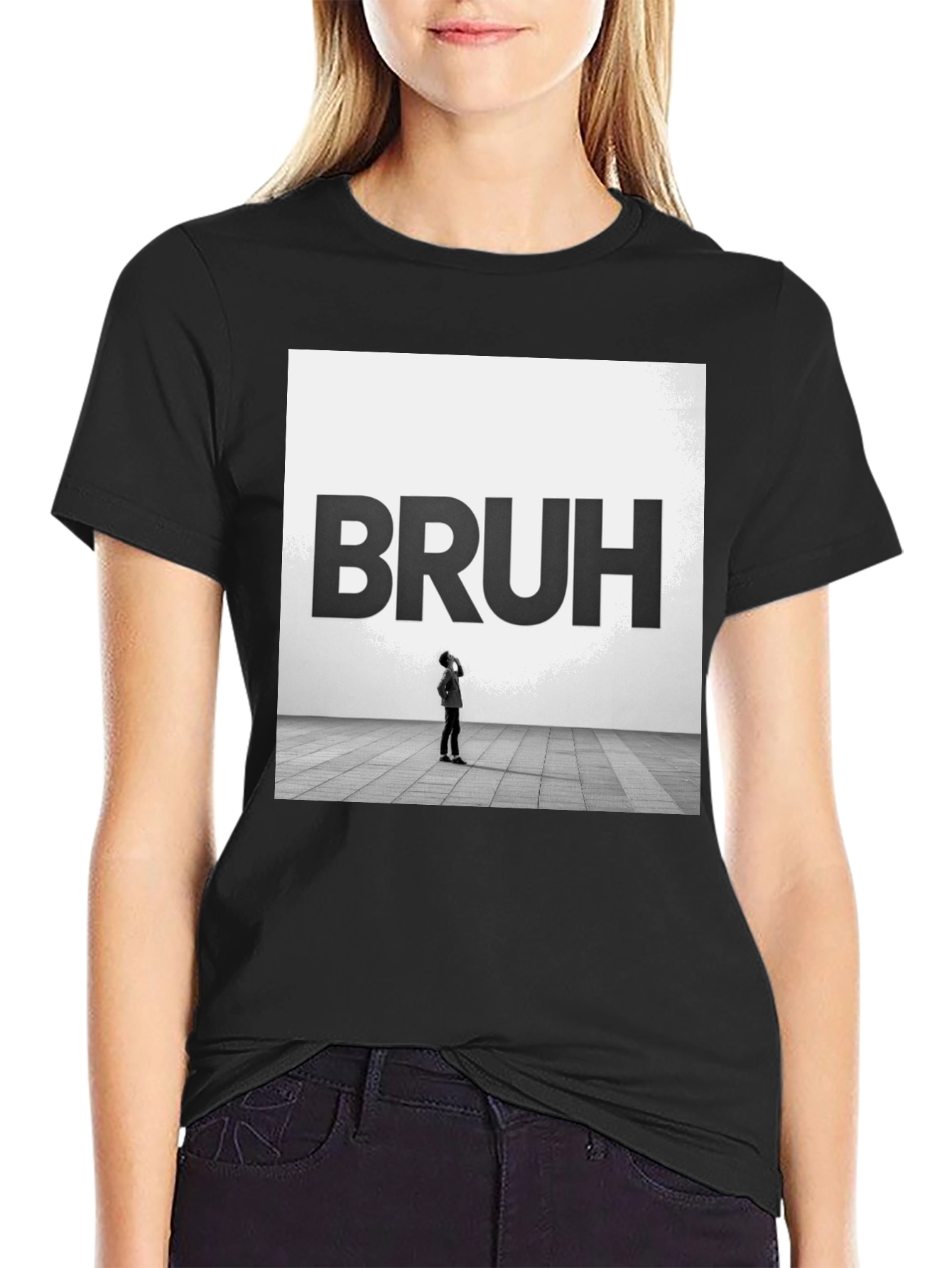 Bruh Graphic Tee - Modern Minimalist T-Shirt