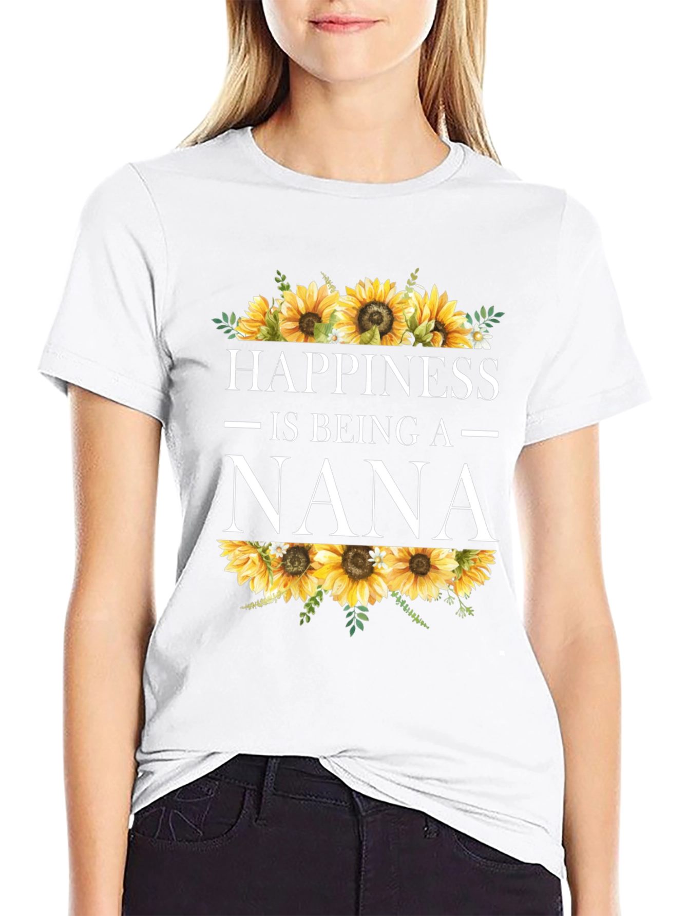 Happiness is Being a Nana Sunflower T-Shirt