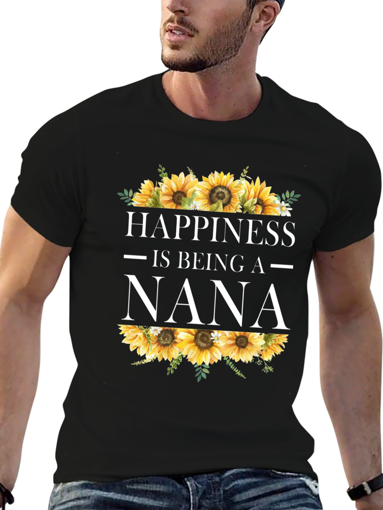 Happiness is Being a Nana Sunflower T-Shirt