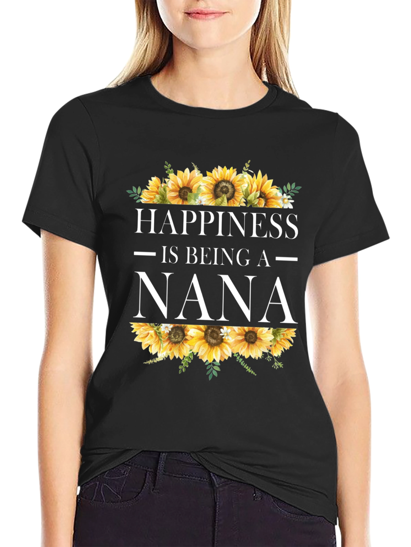 Happiness is Being a Nana Sunflower T-Shirt