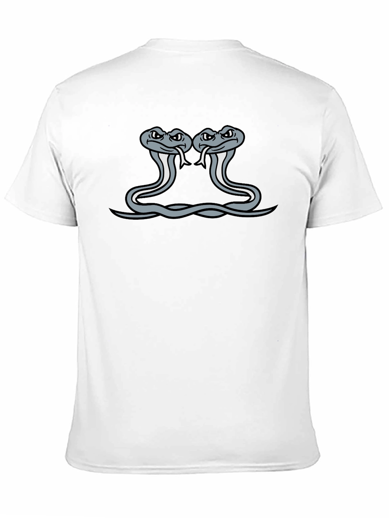 Two Headed Cobra Graphic Tee - Mens Black T-Shirt