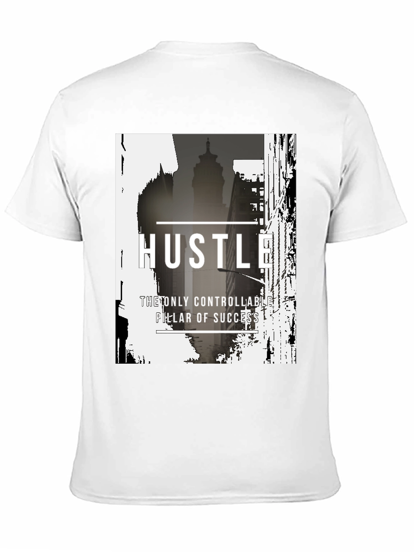 Hustle Black Graphic Tee - Mens Urban Fashion