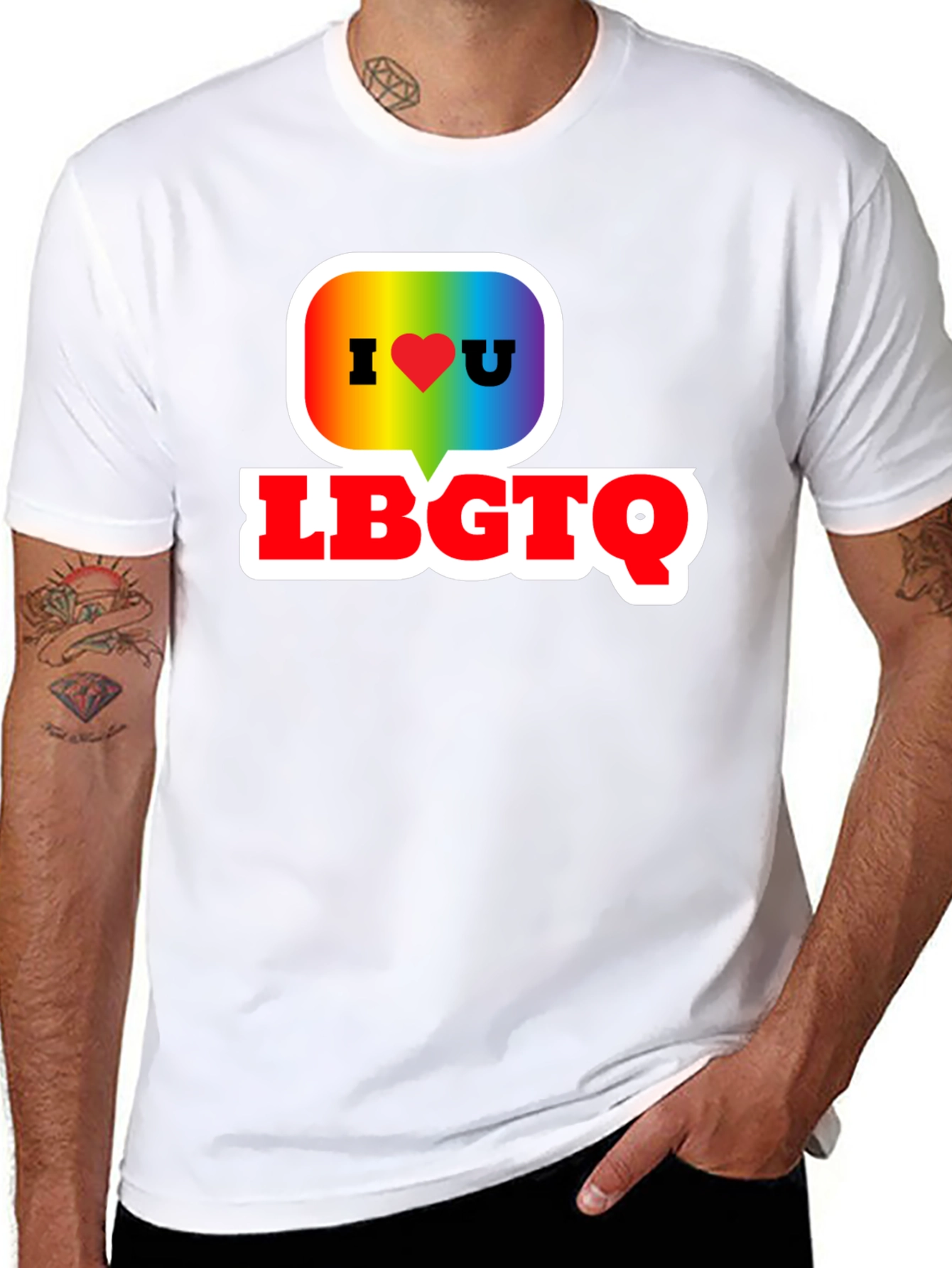 I Heart LGBTQ+ T-Shirt - Pride Love