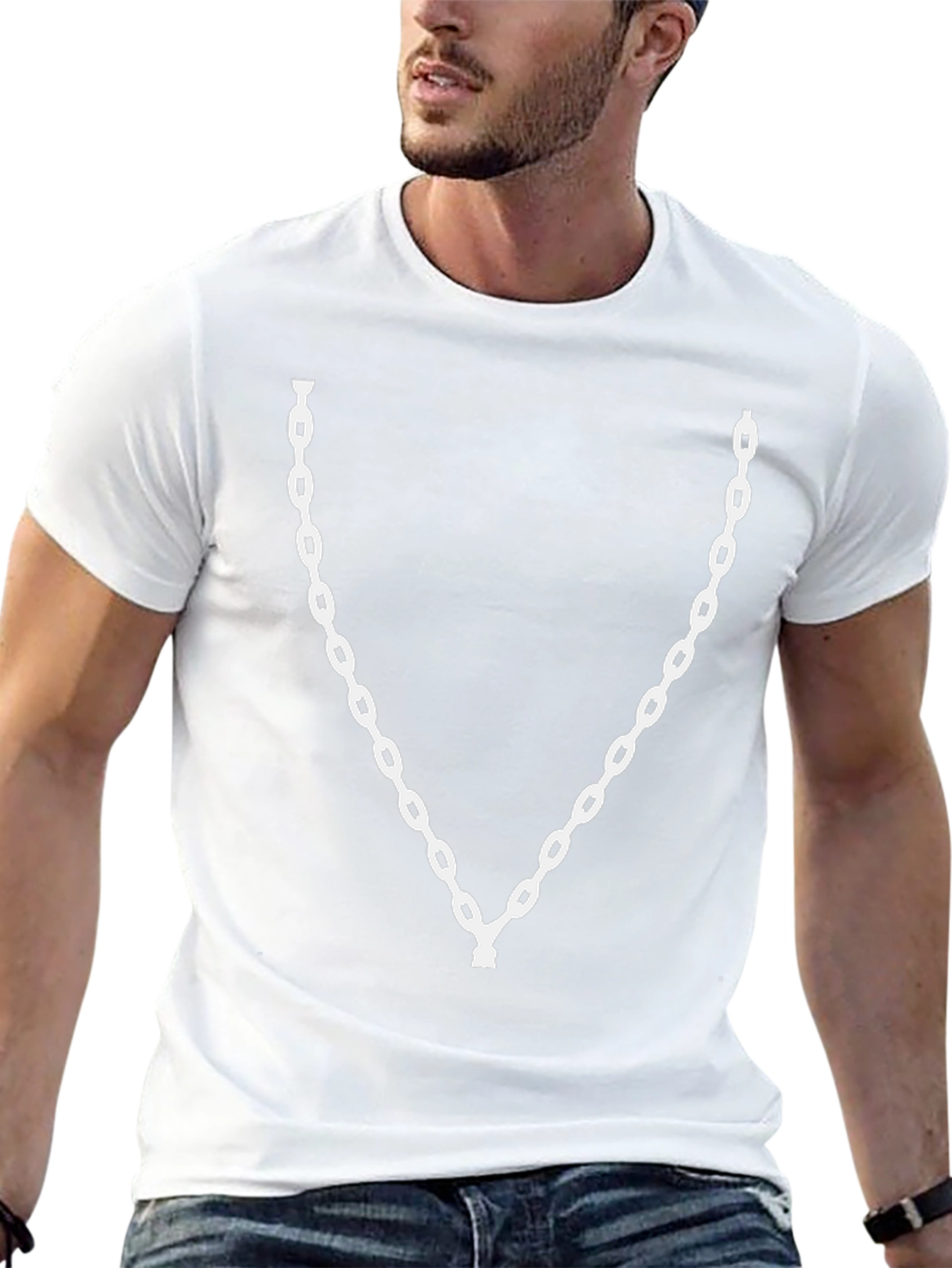 Chain Graphic Black T-Shirt